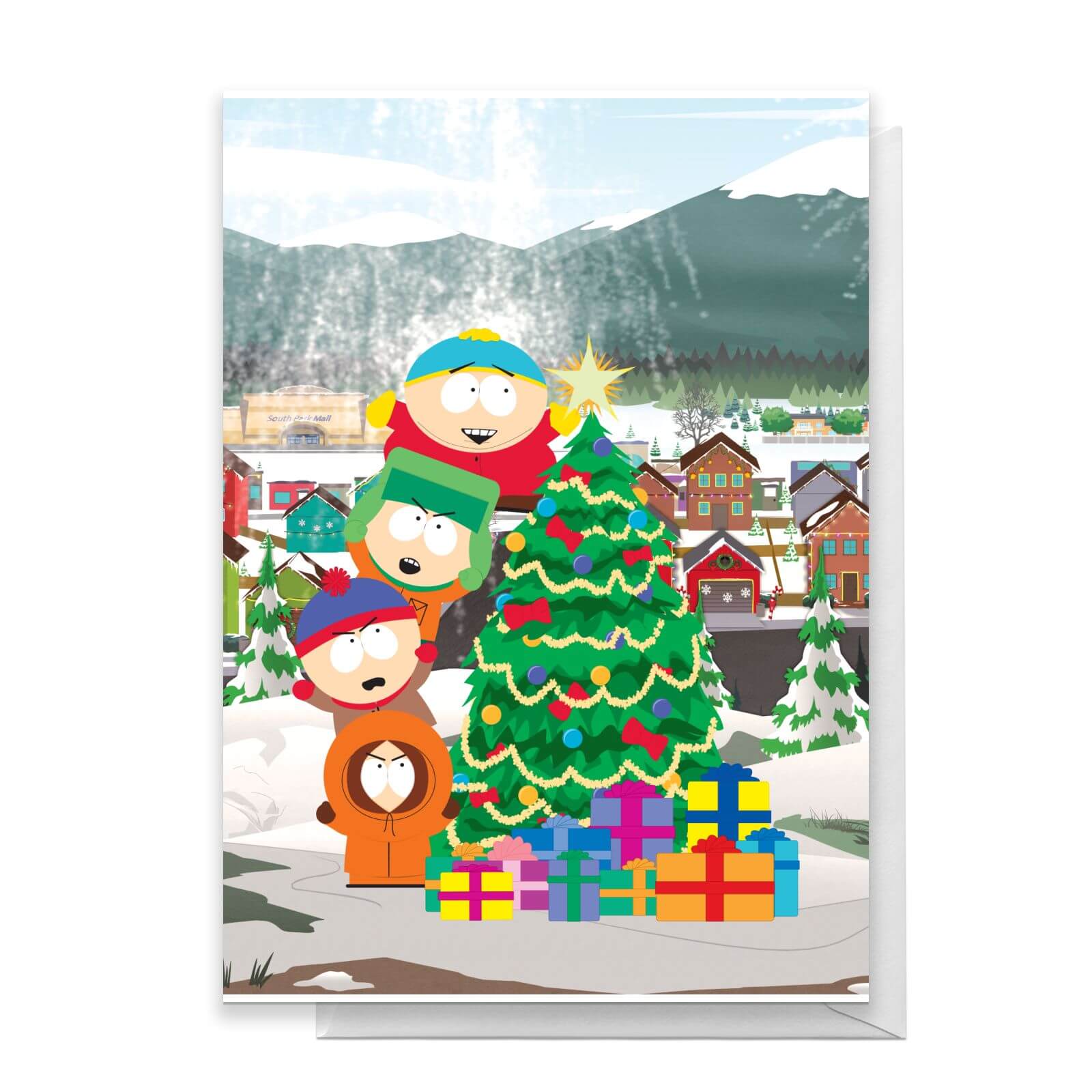 

South Park Gang Christmas Tree Greetings Card - Standard Card