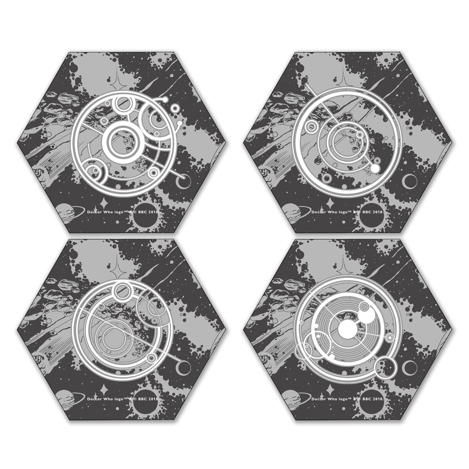 

Doctor Who Gallifrey Icons Hexagonal Coaster Set
