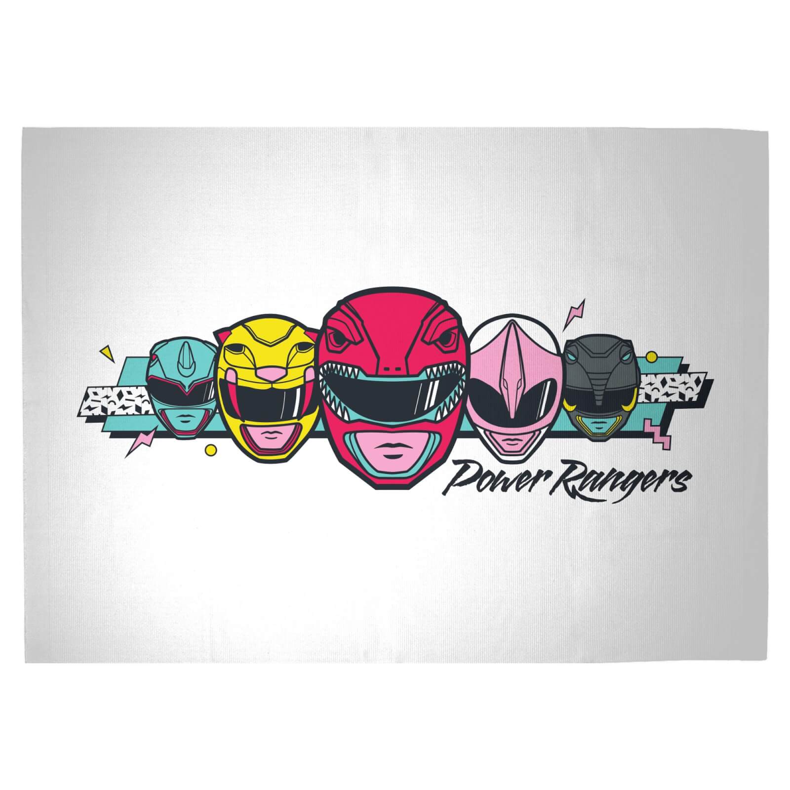 

Power Rangers Retro Helmets Woven Rug - Large