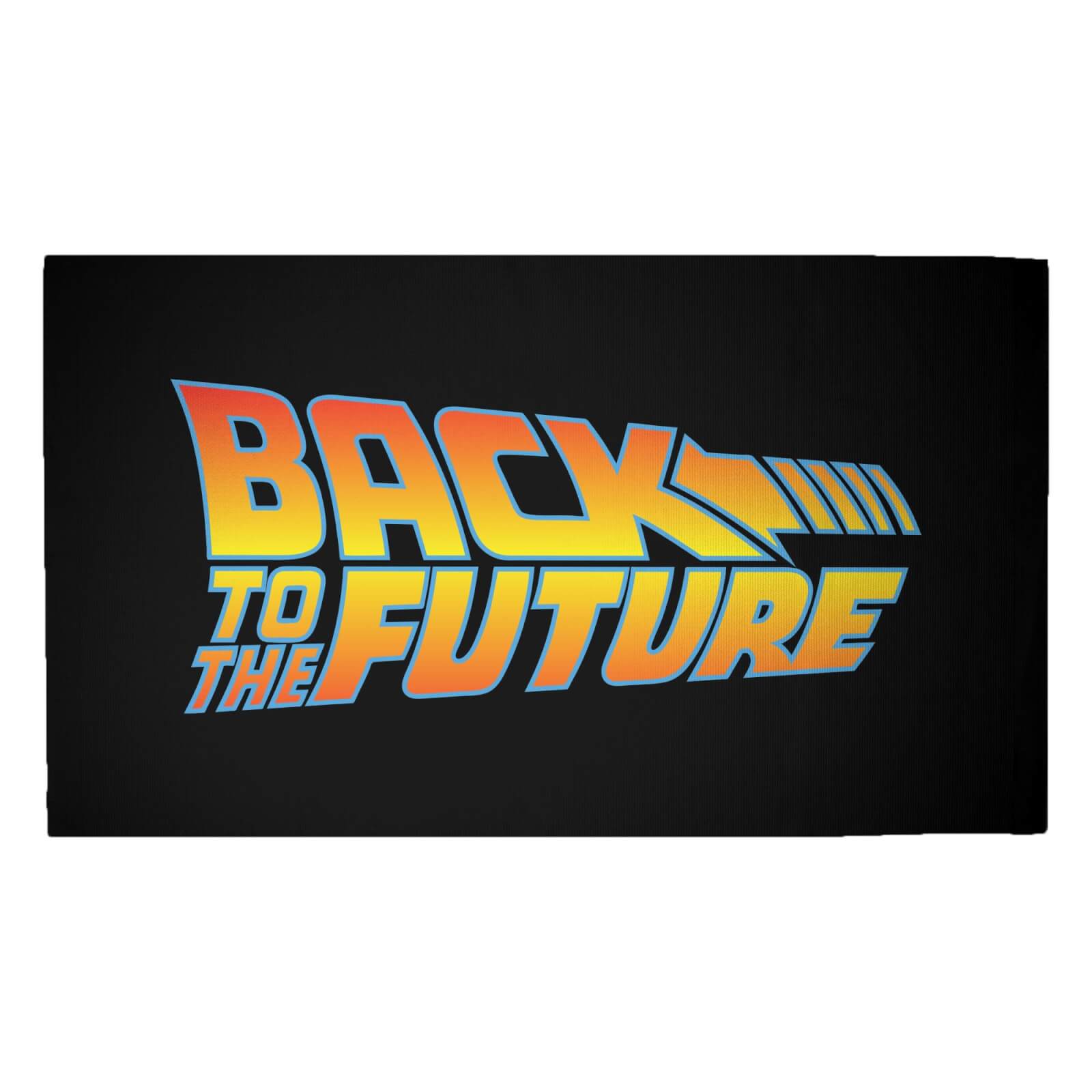 Back To The Future BTTF Logo Woven Rug - Medium