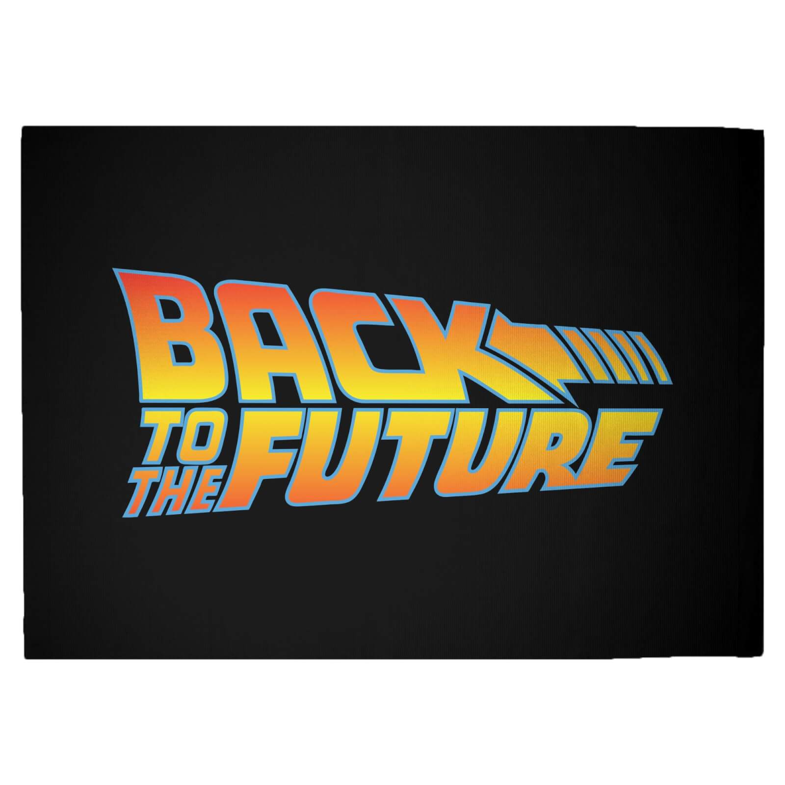 Back To The Future BTTF Logo Woven Rug - Large