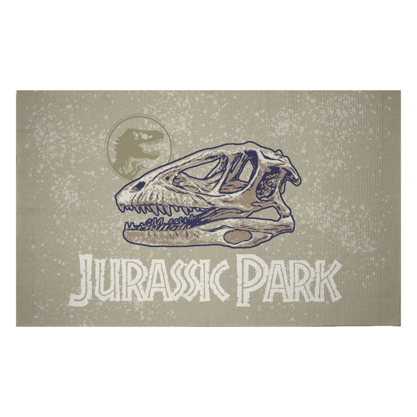 Jurassic Park Fossil Head Woven Rug - Small