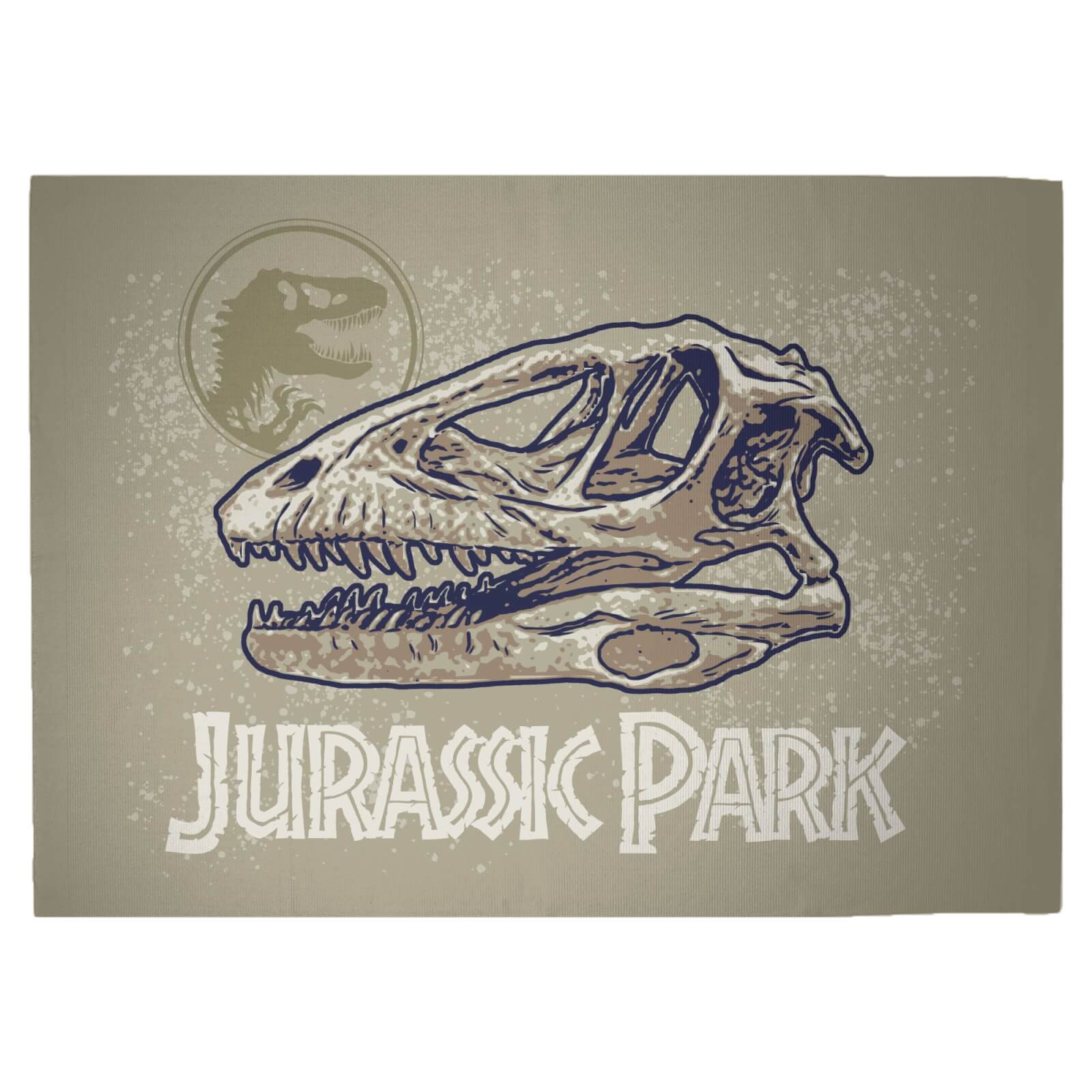 Jurassic Park Fossil Head Woven Rug - Large