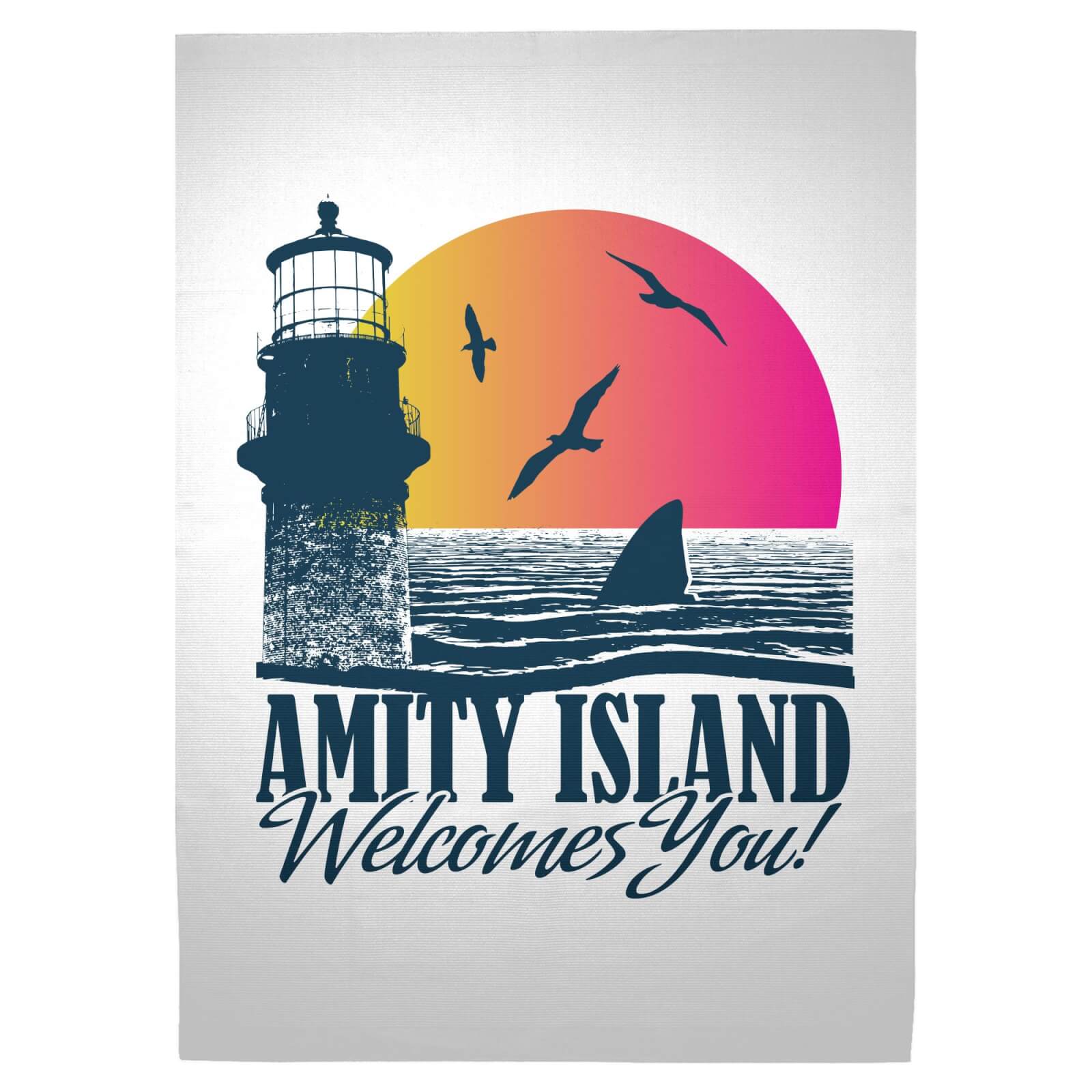 Jaws Amity Island Woven Rug - Large