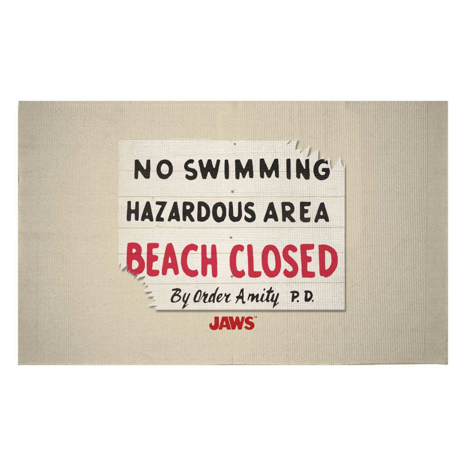 Jaws Beach Closed Woven Rug - Small