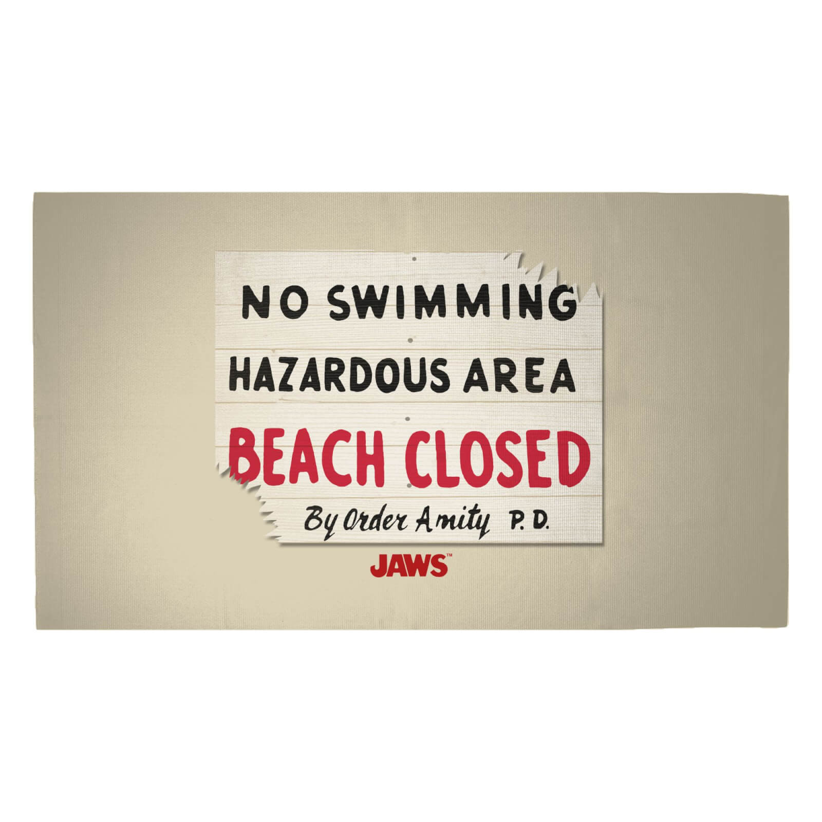 Jaws Beach Closed Woven Rug - Medium