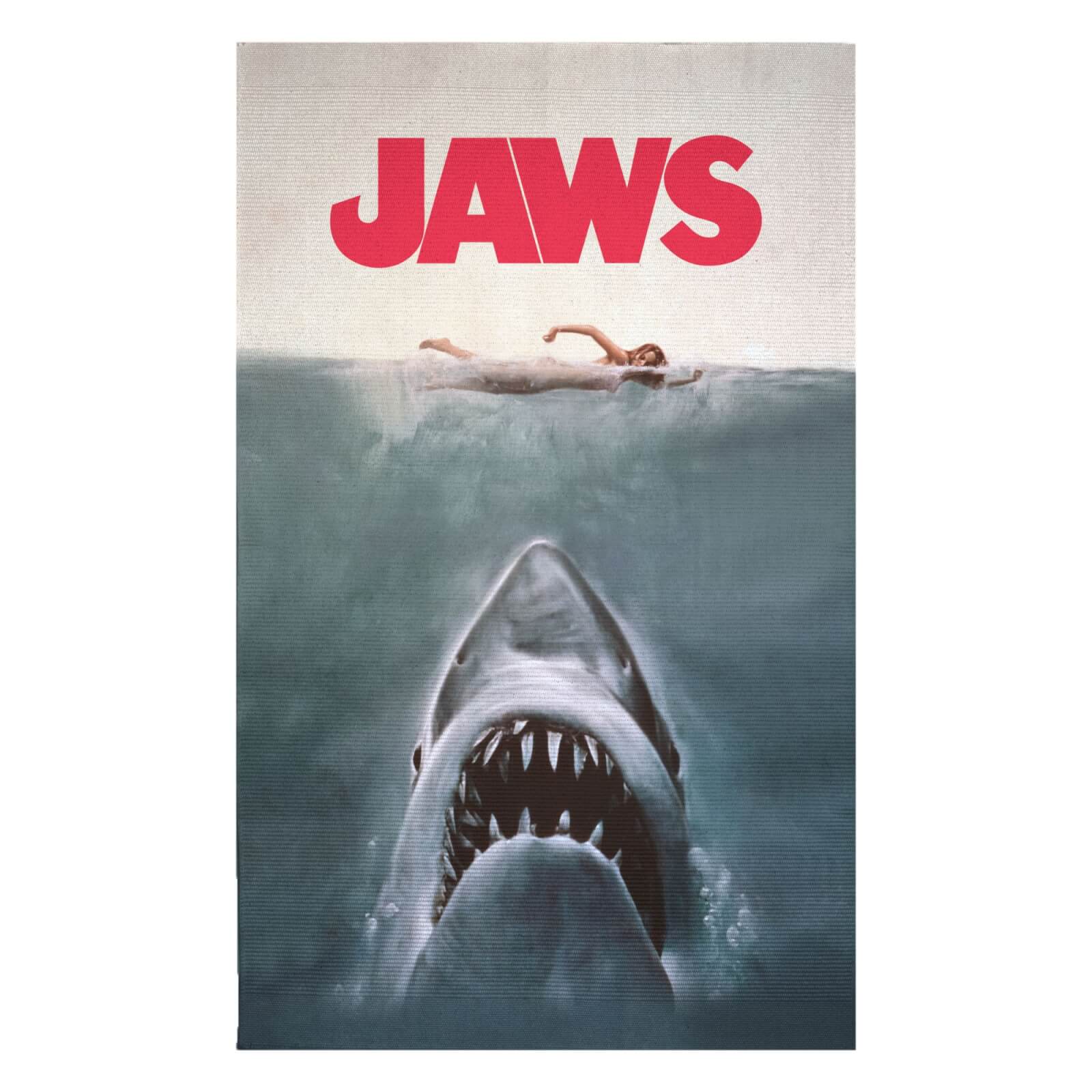 Jaws Poster Woven Rug - Small