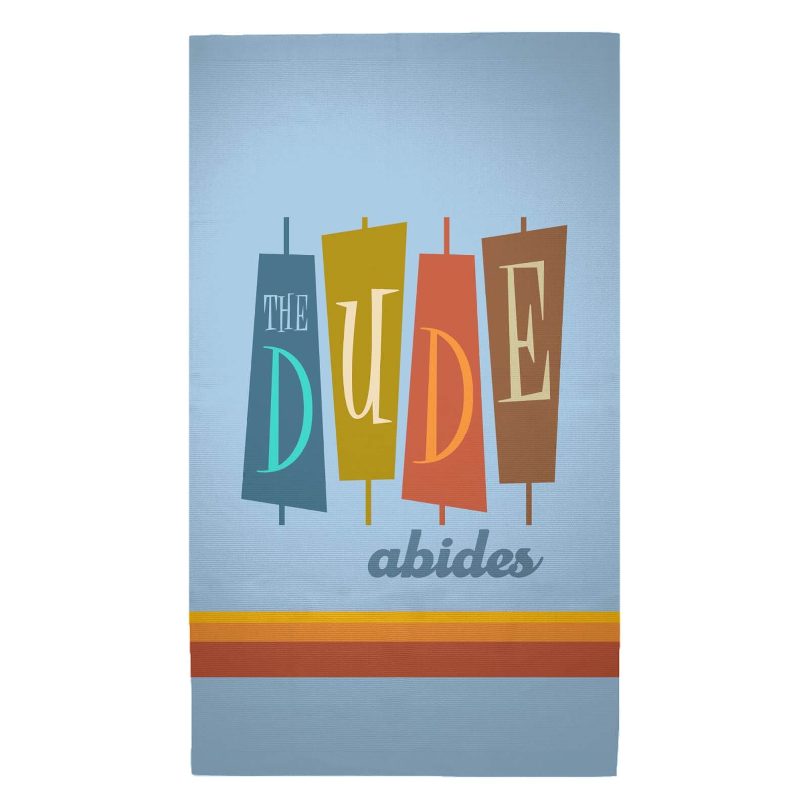 Big Lebowski Dude Abides Woven Rug - Medium