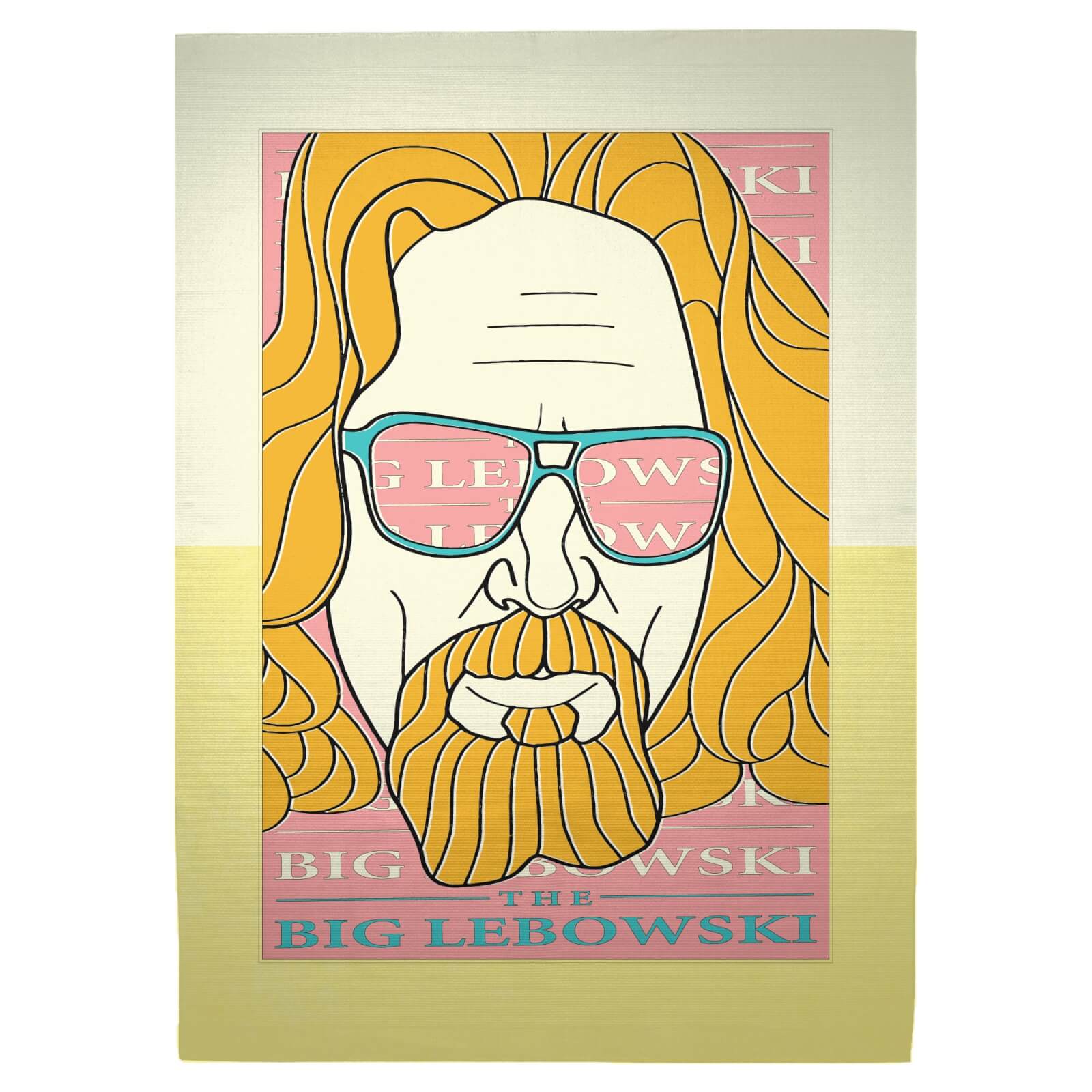 Big Lebowski Dude Portrait Woven Rug - Large