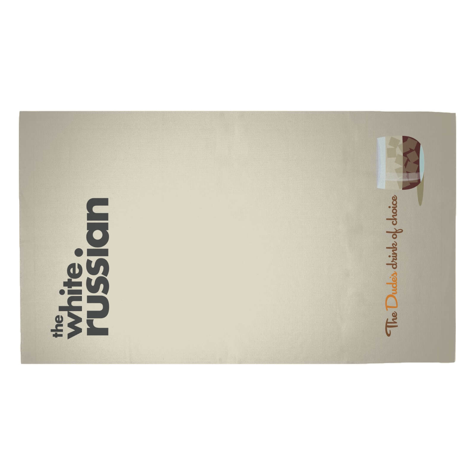 Big Lebowski The White Russian Woven Rug - Medium