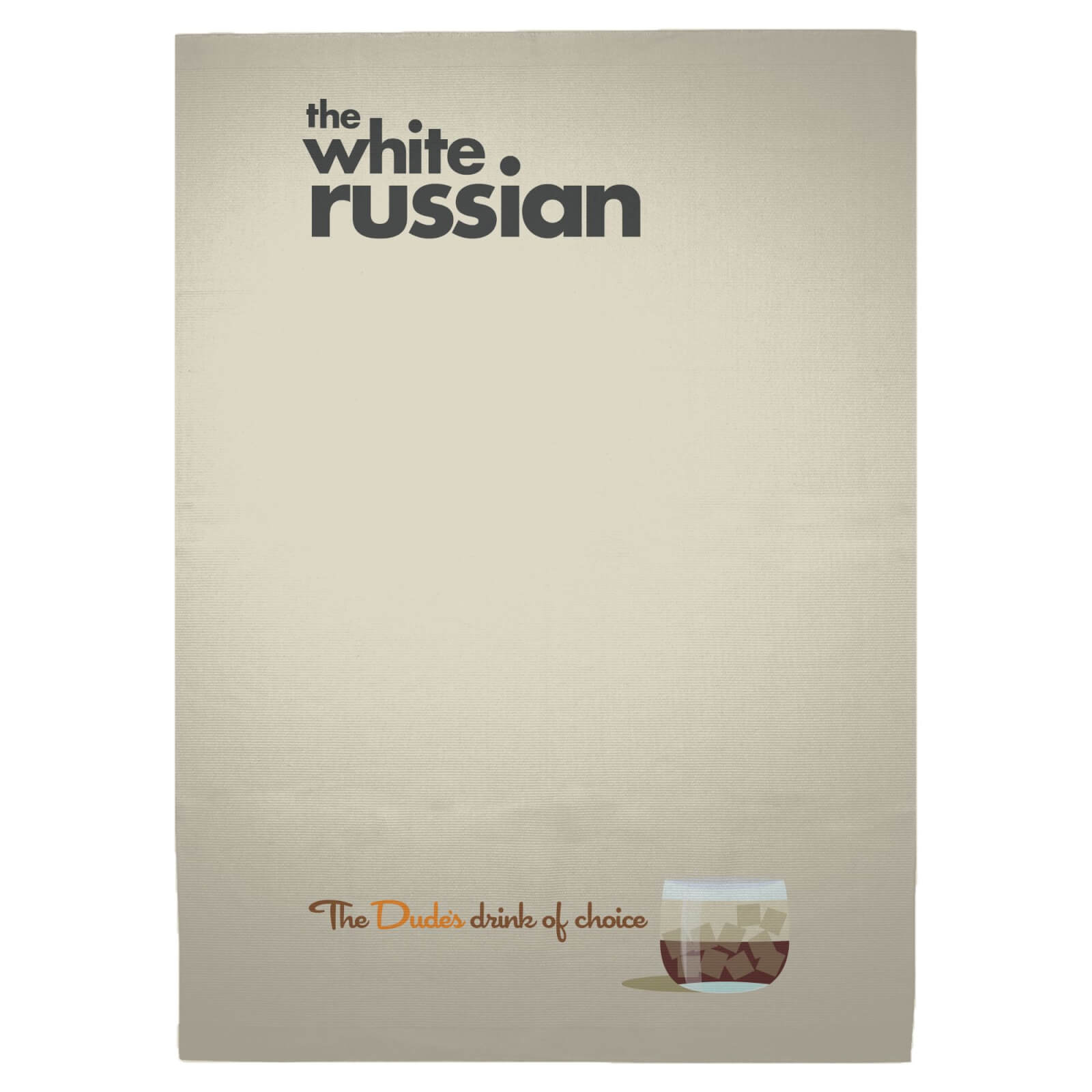 Big Lebowski The White Russian Woven Rug - Large
