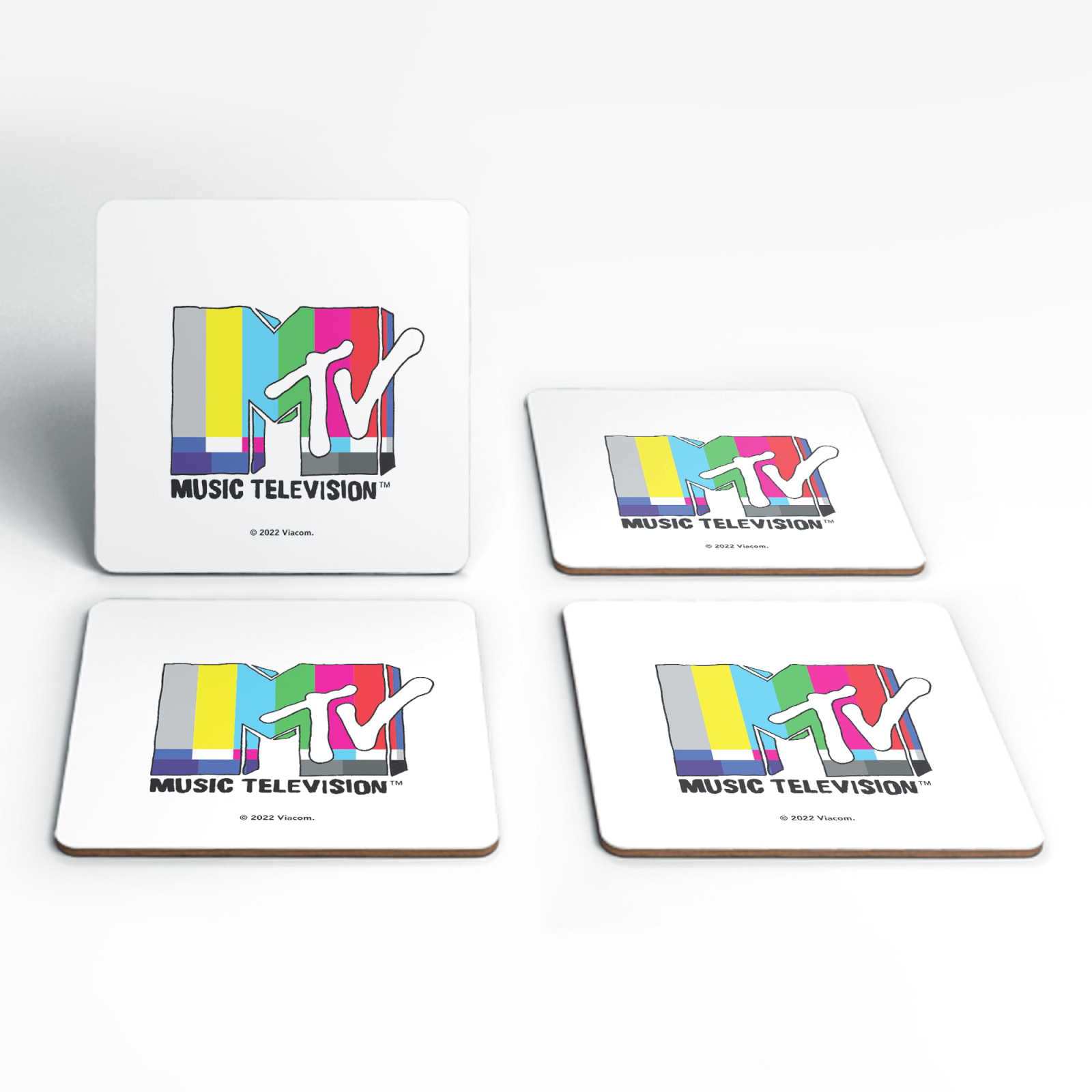 

MTV Test Card Logo Coaster Set
