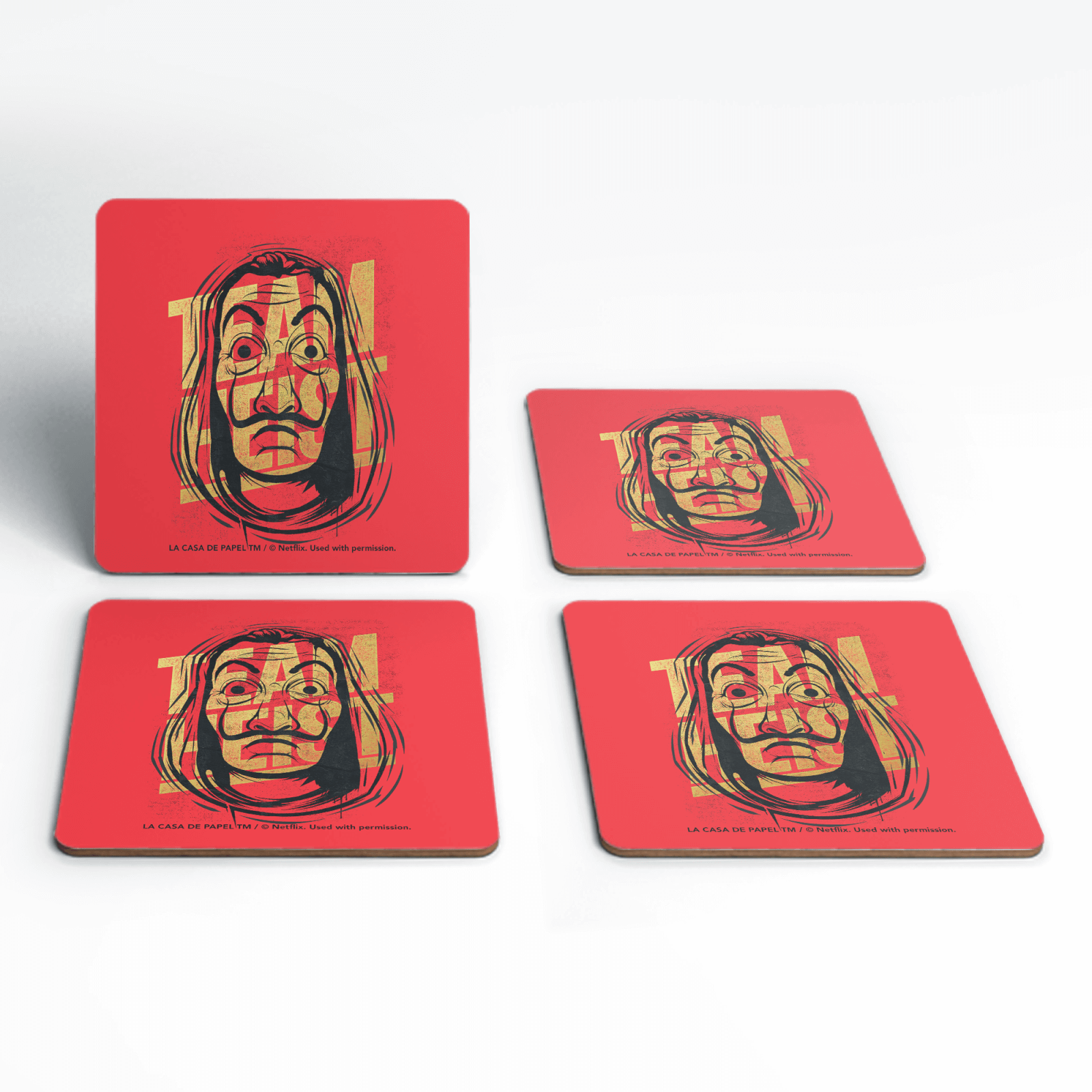 

Money Heist Team Heist Coaster Set