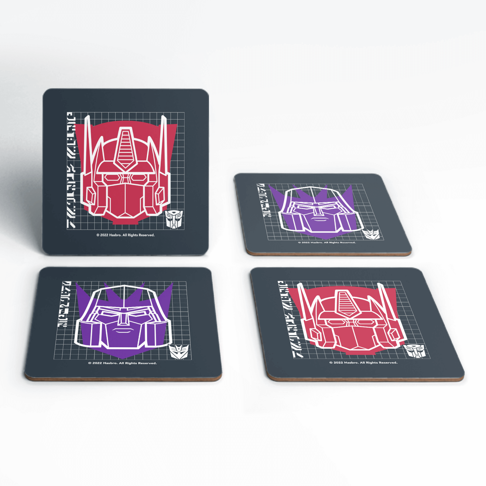 

Transformers Manga Blueprints Coaster Set