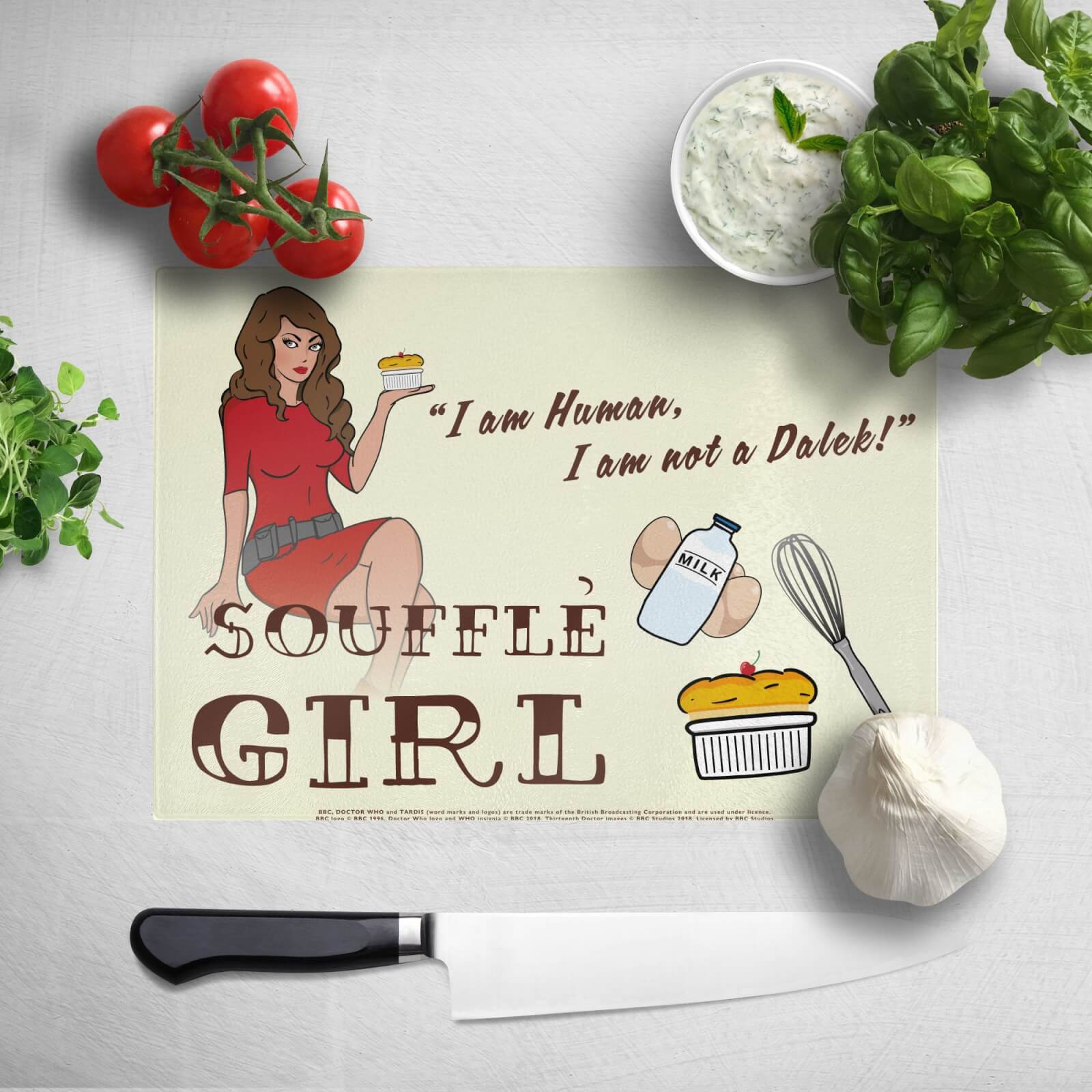 

Doctor Who Soufflé Girl Chopping Board