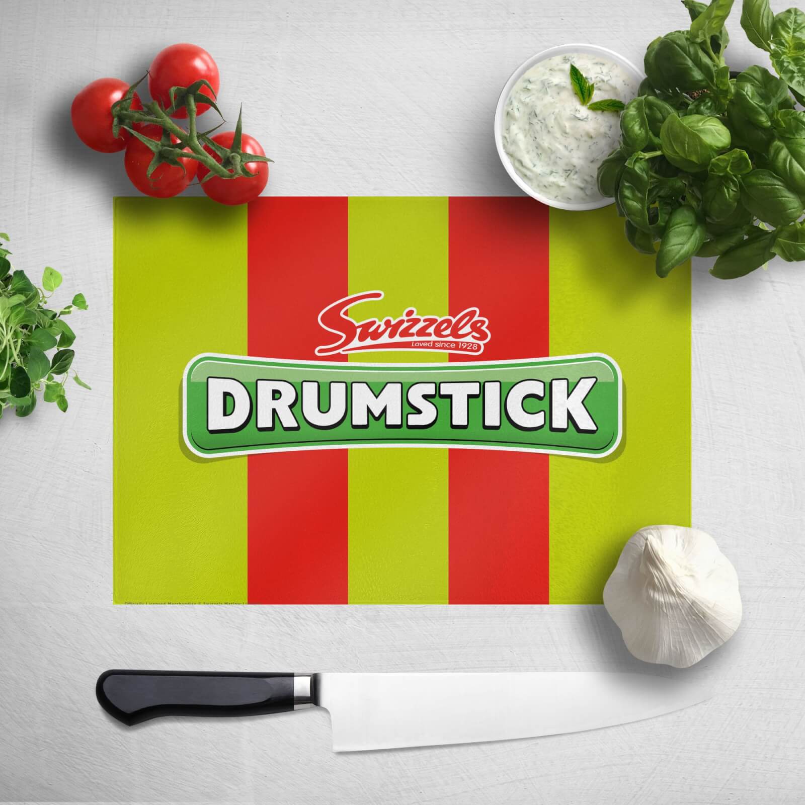 

Swizzels Drumstick Green & Red Chopping Board