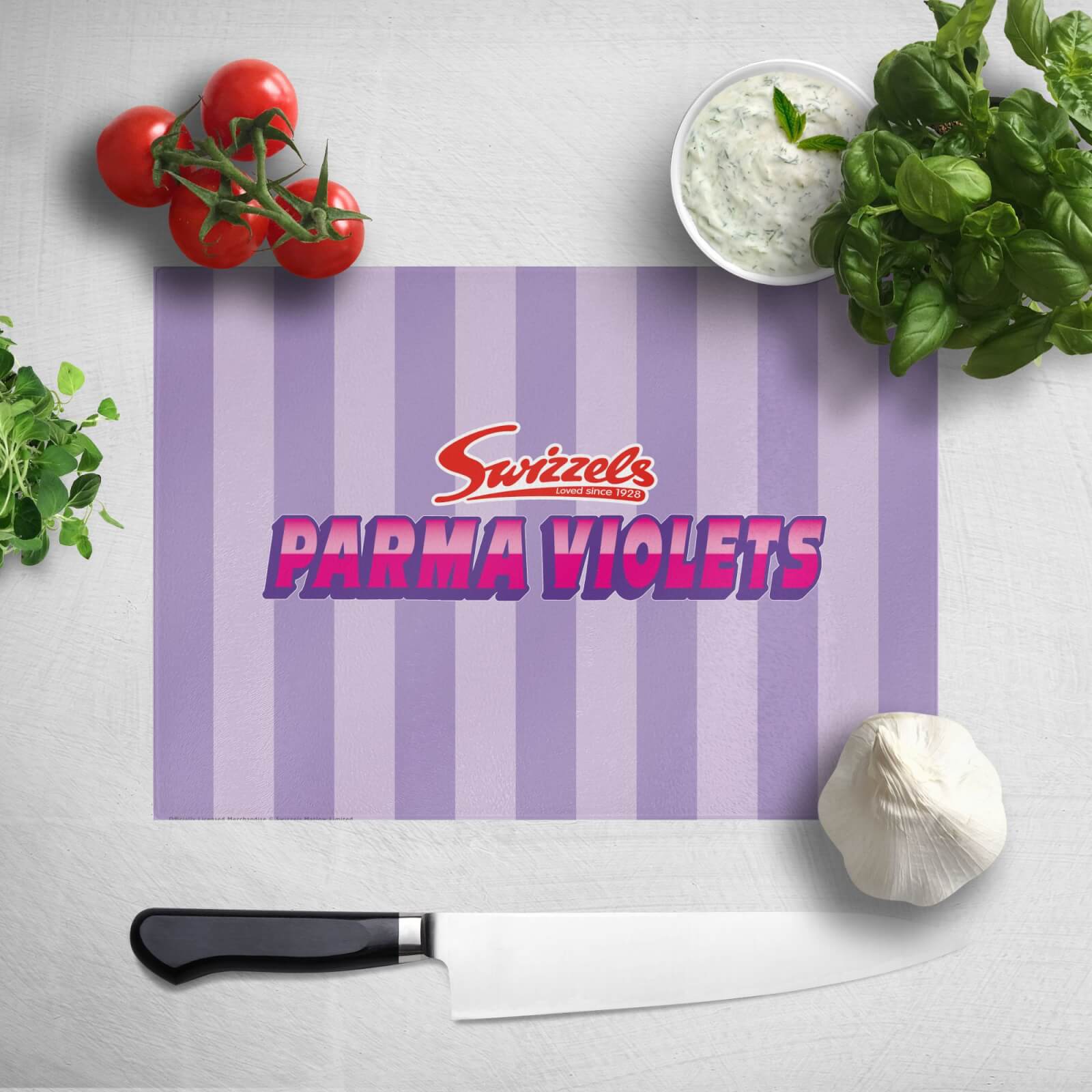 

Swizzels Parma Violets Chopping Board