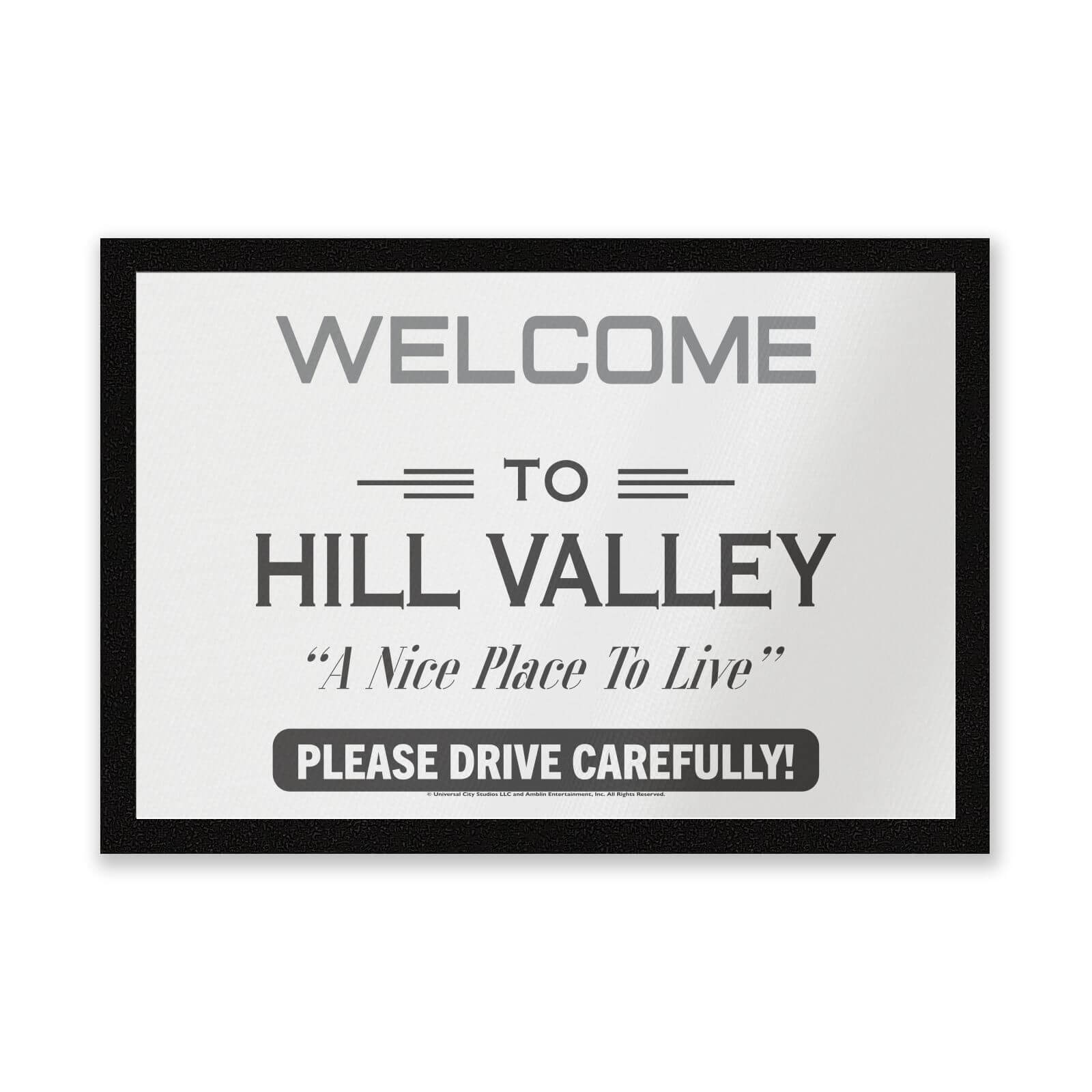 

Back To The Future Hill Valley Entrance Mat