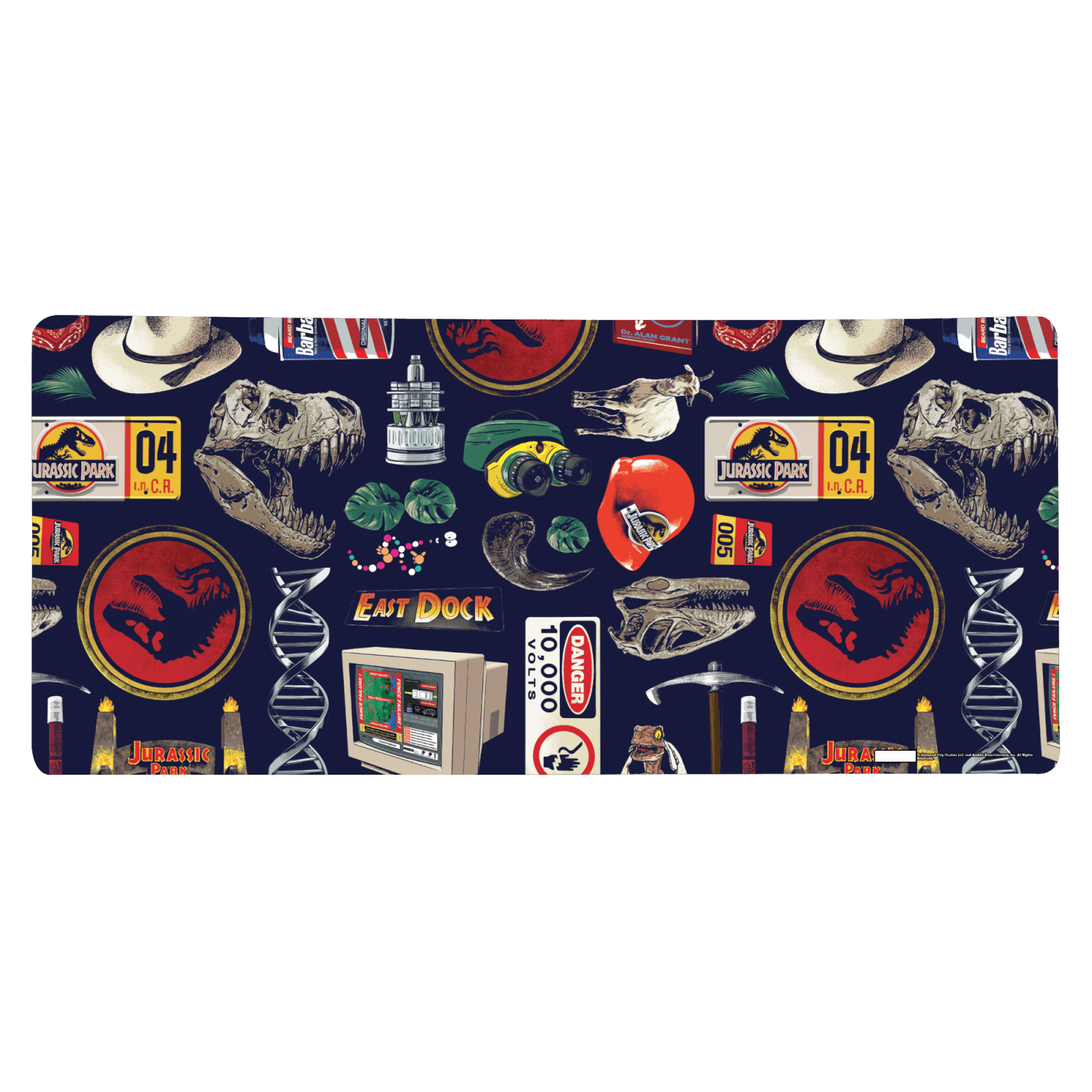 

Jurassic Park Retro Icons Gaming Mouse Mat - Large
