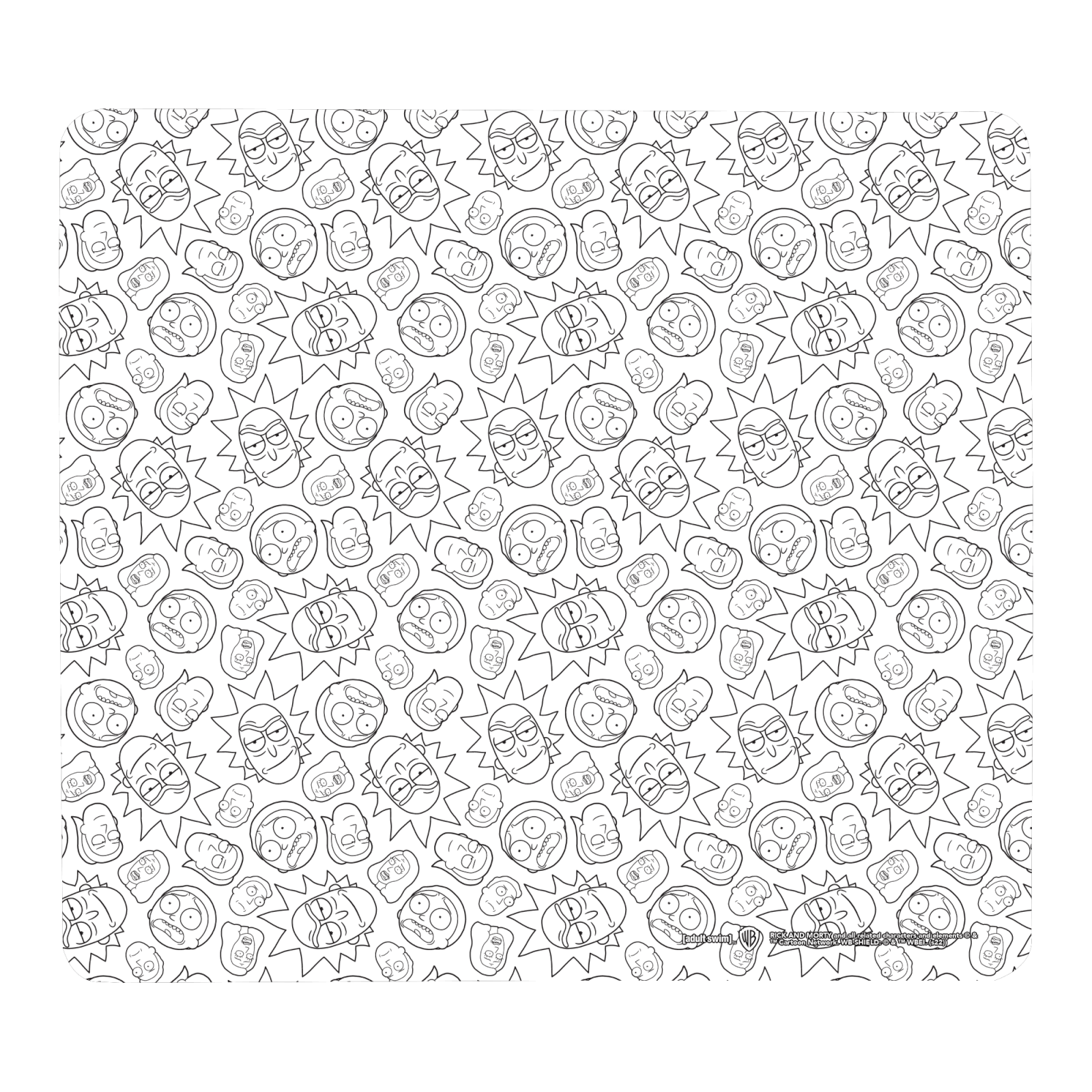 

Rick And Morty Character Outlines Gaming Mouse Mat - Small