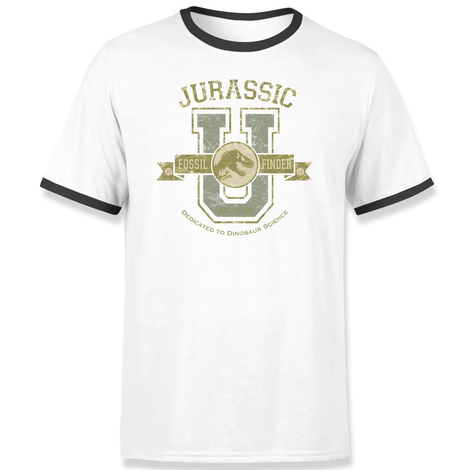 Universal x IWOOT Fossil Finder Unisex Ringer - White/Black - M - White