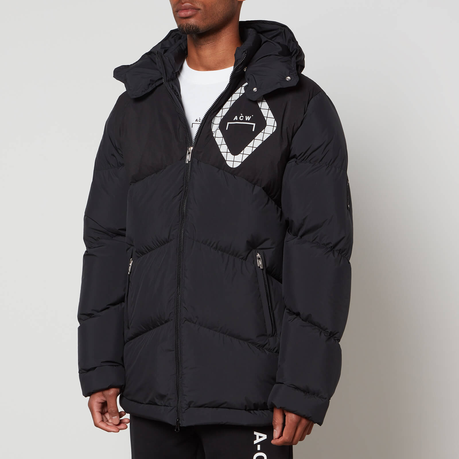 A-COLD-WALL* Men's Panelled Down Jacket - Black - S