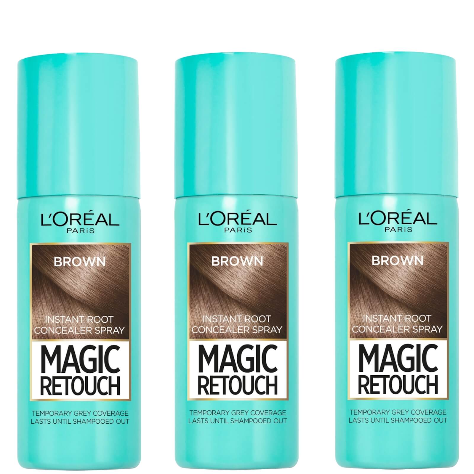 kommentator skrot heldig L'oréal Paris Magic Retouch Dark Brown Root Concealer Spray Trio Bundle |  ModeSens