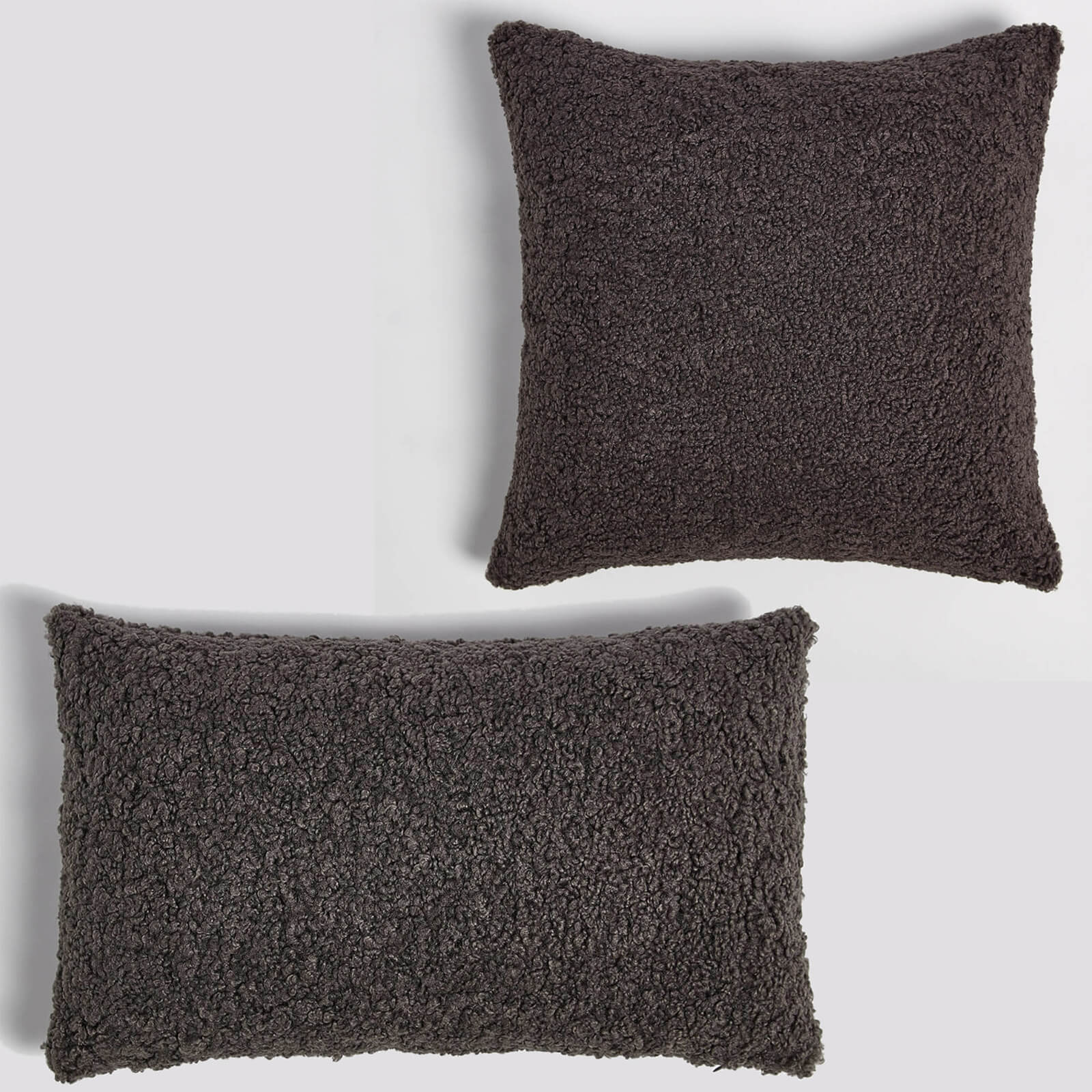 in home Faux Sheep Skin Cushion Bundle - Charcoal (Worth PS50.00)