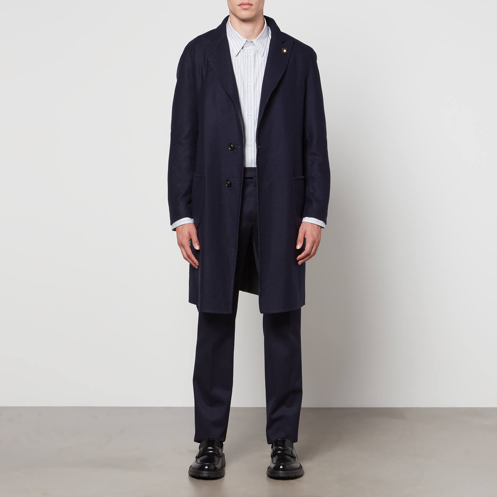 Lardini Reversible Wool, Silk and Cashmere-Blend Coat - IT 50/L