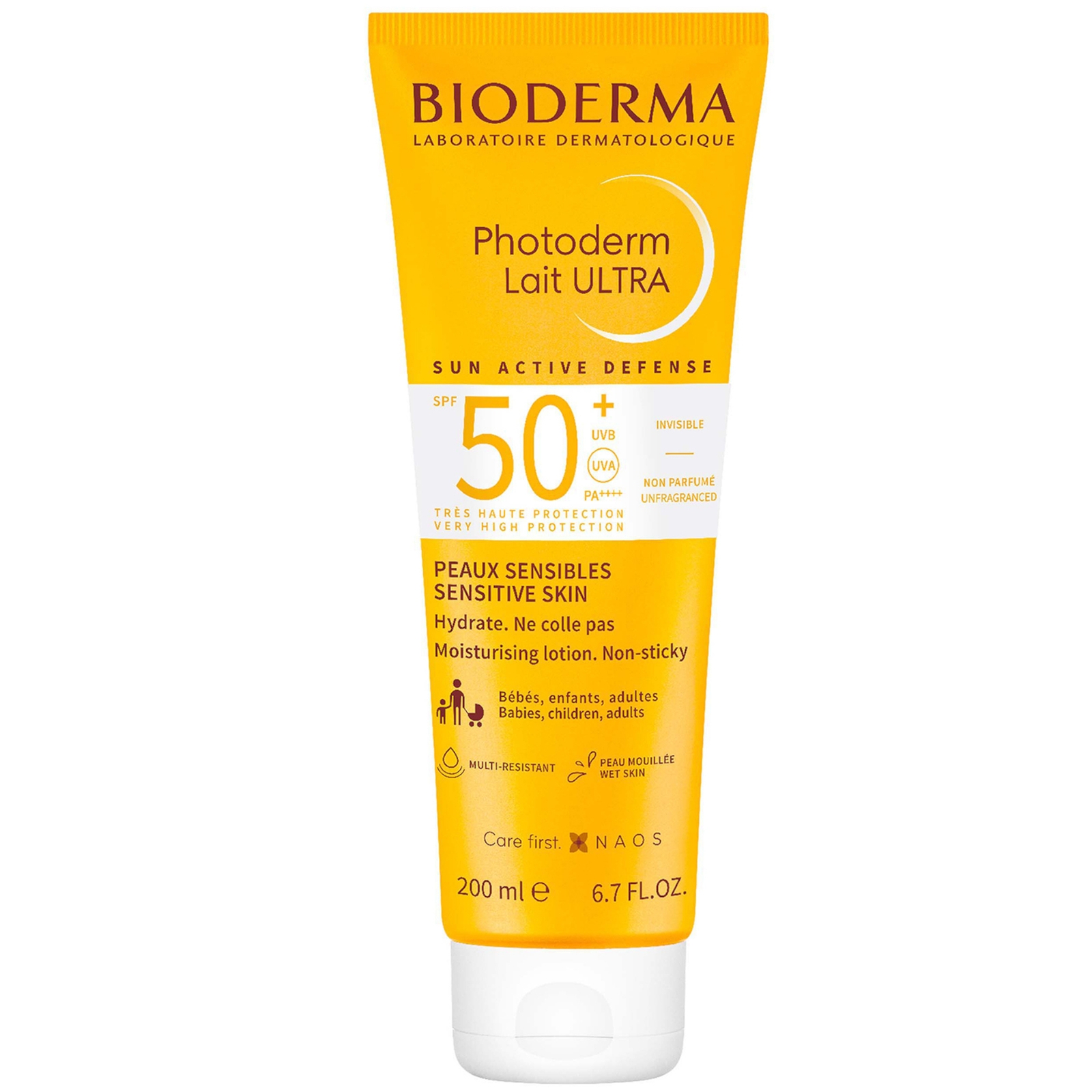 Image of Bioderma Photoderm Lait Ultra SPF50+ Very High Protection Sunscreen 200ml