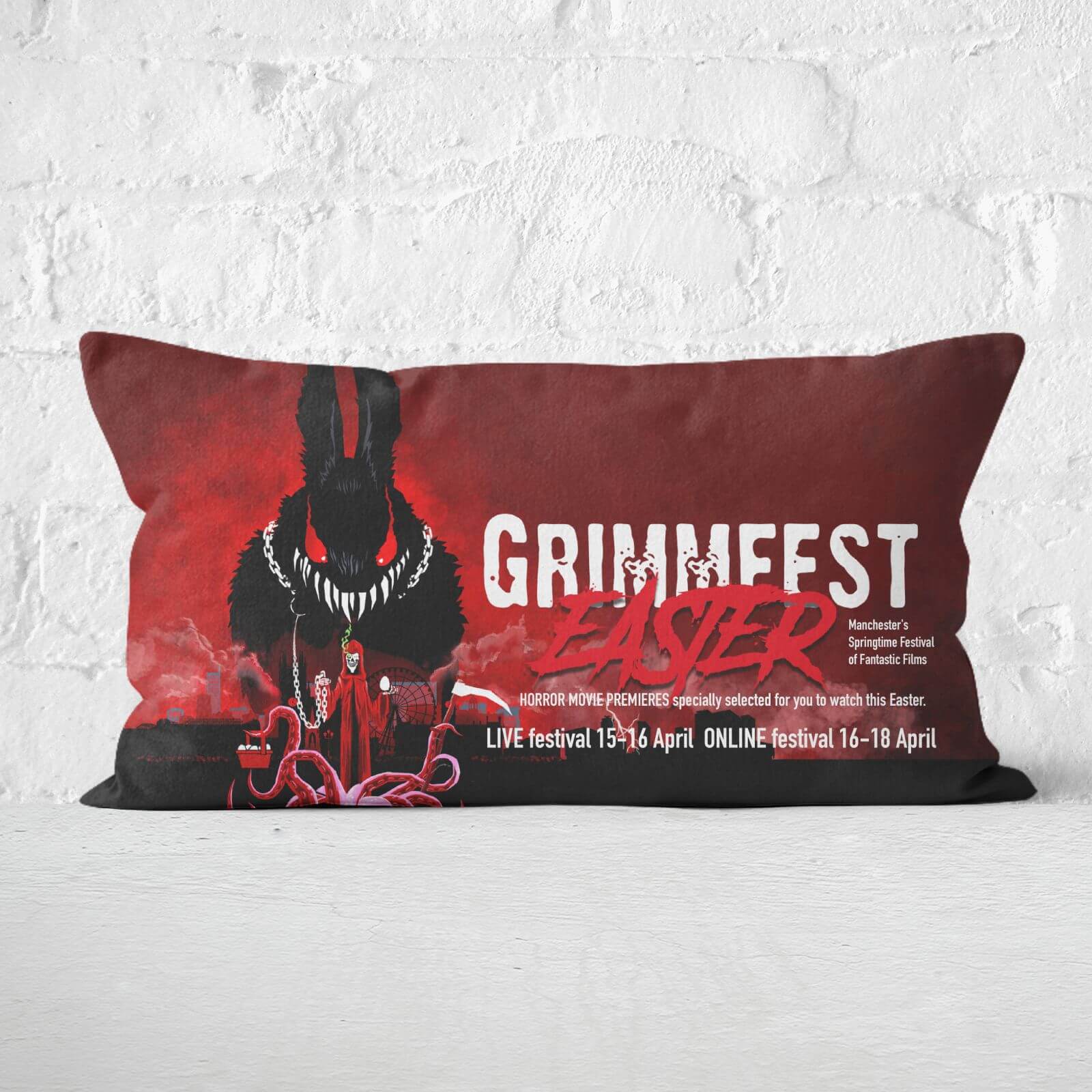 

Grimmfest 2022 Grimmfest Easter Rectangular Cushion - 30x50cm - Soft Touch