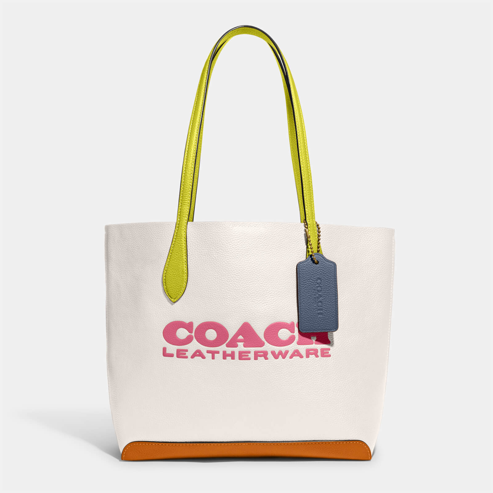 Coach Women's Colorblock Leather Kia Tote Bag - Chalk Multi