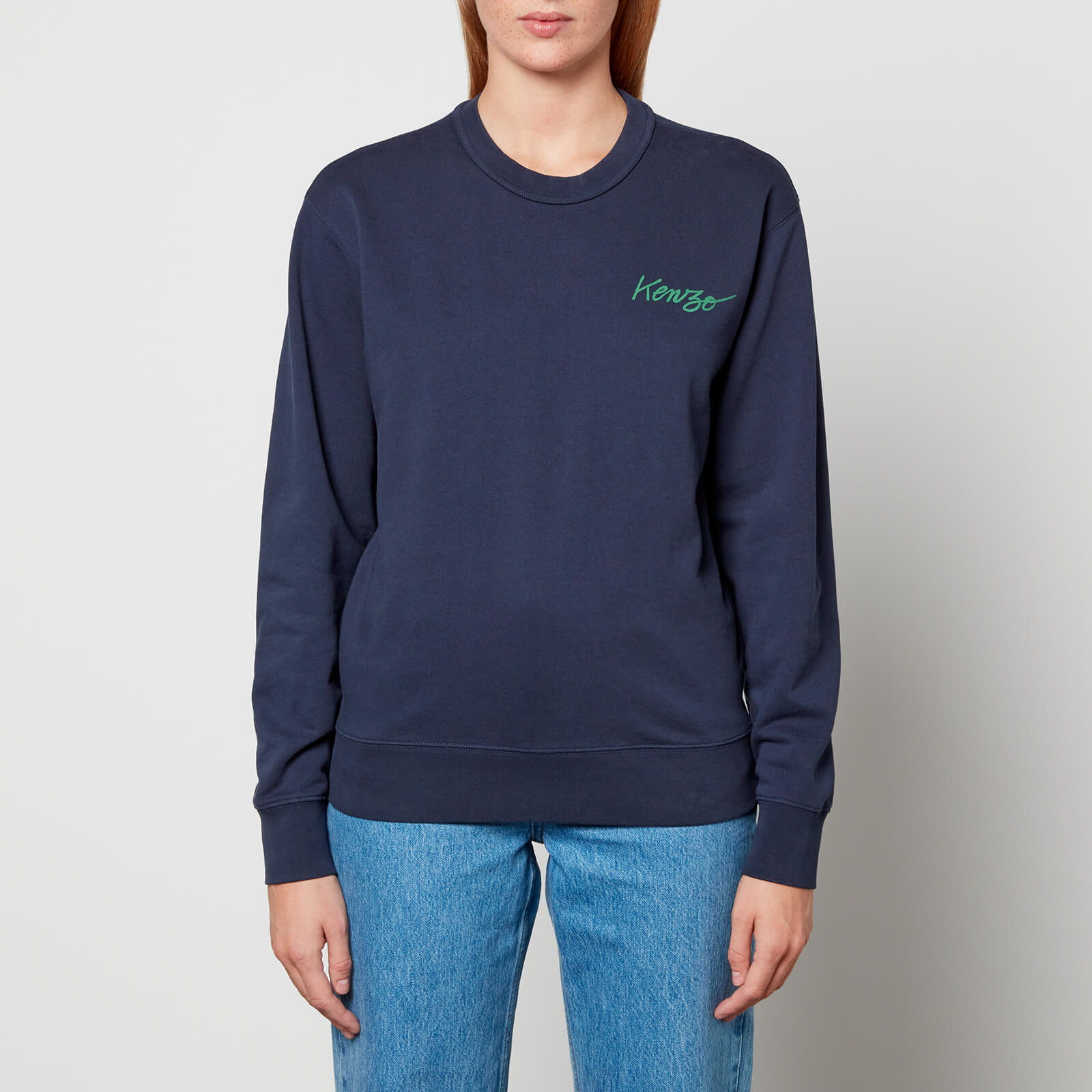 Kenzo Printed Loopback Cotton-Jersey Sweatshirt - M