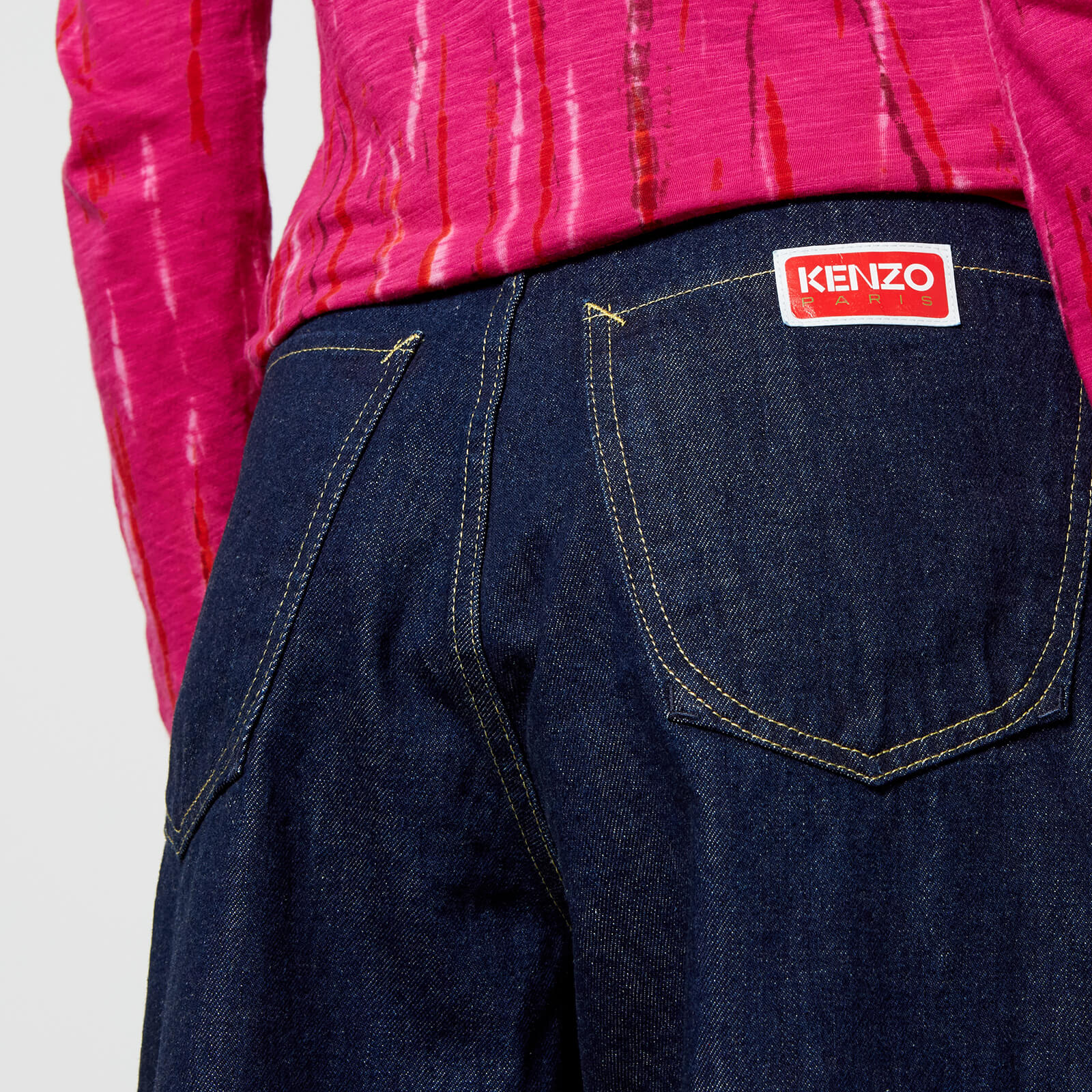 Kenzo Sumire Cropped Denim Wide-leg Jeans - W29 Fc62dp2039eb.78 General Clothing, Blue