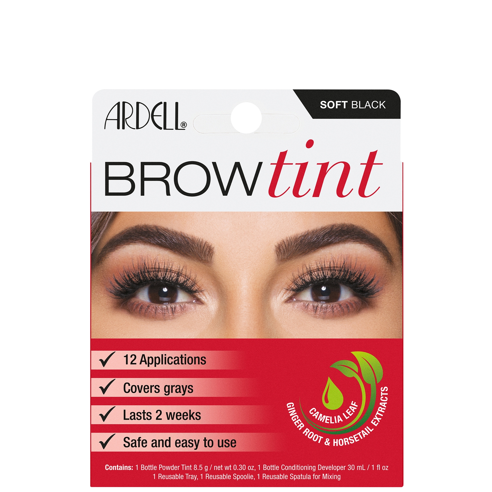 Ardell Brow Tint Soft Black In White