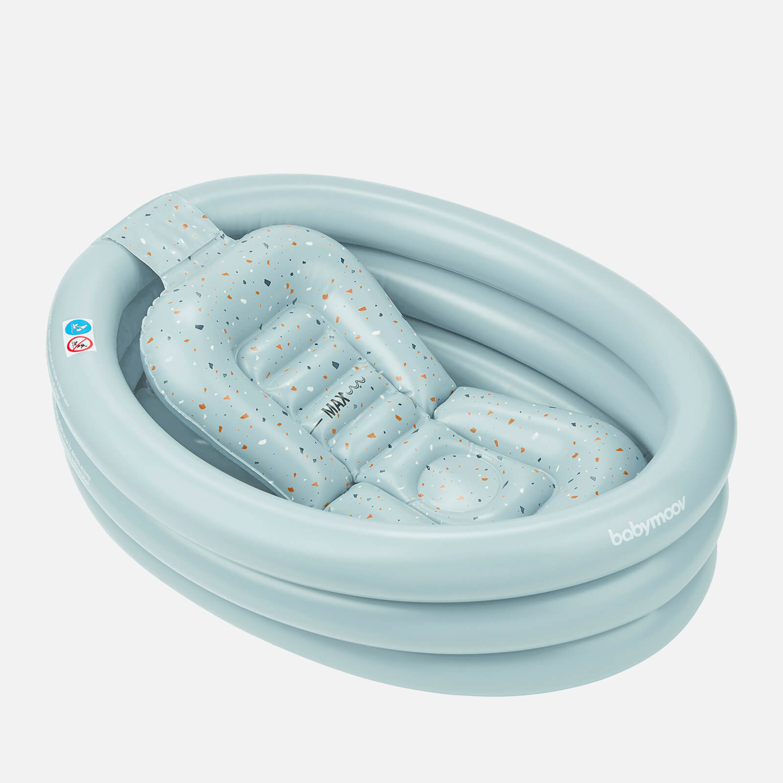 Babymoov Adaptable 2-in-1 Inflatable Baby Bath & Paddling Pool - Aqua Dots