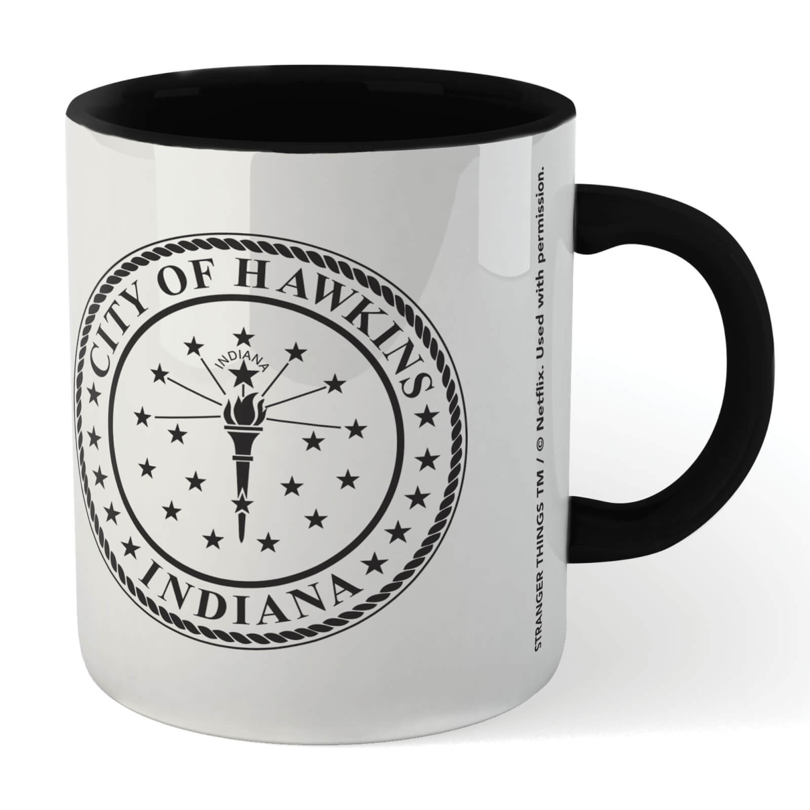 

Stranger Things City Of Hawkins Mug - Black