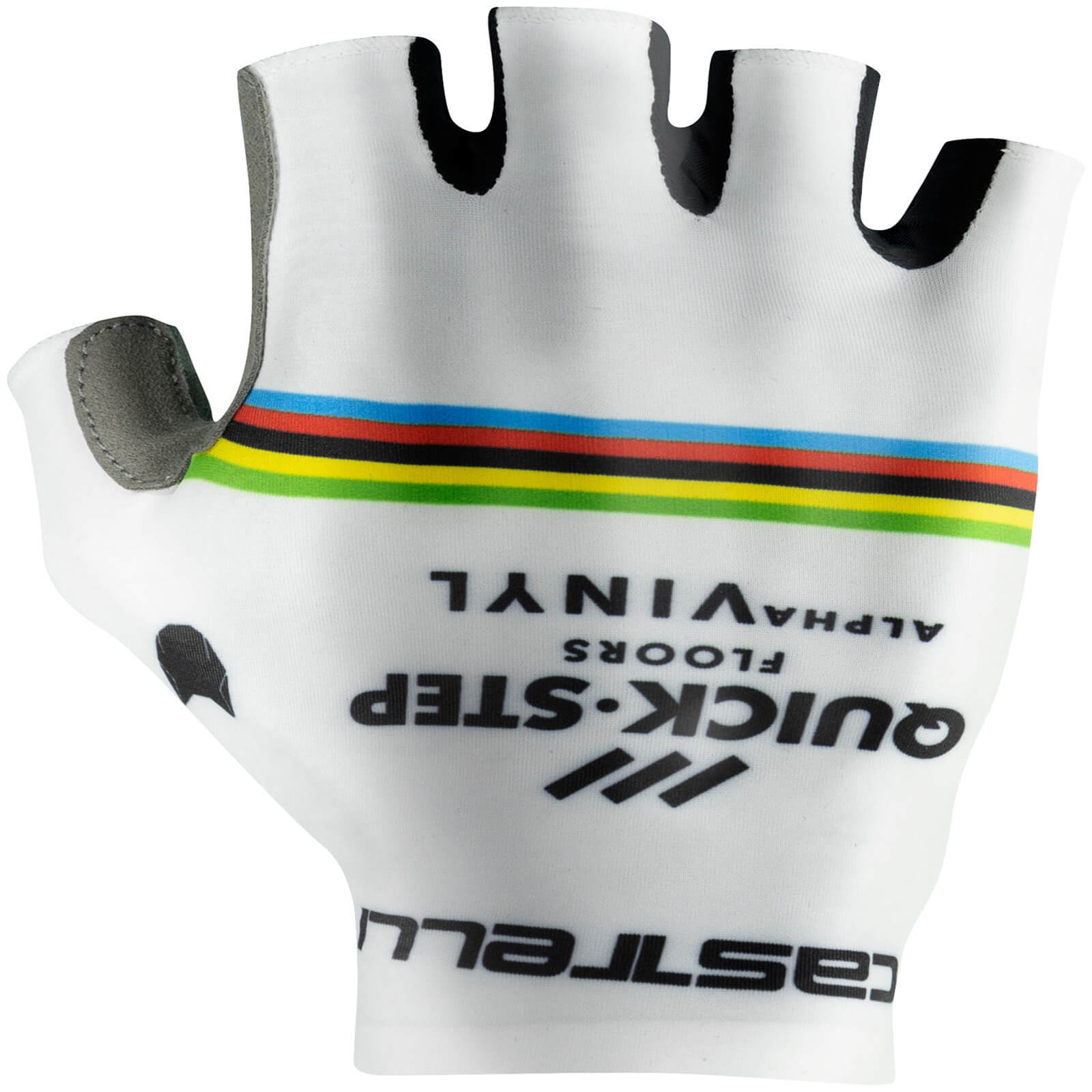 Castelli Quick-Step Alpha Vinyl Pro Team Competizione World Champion Gloves - S