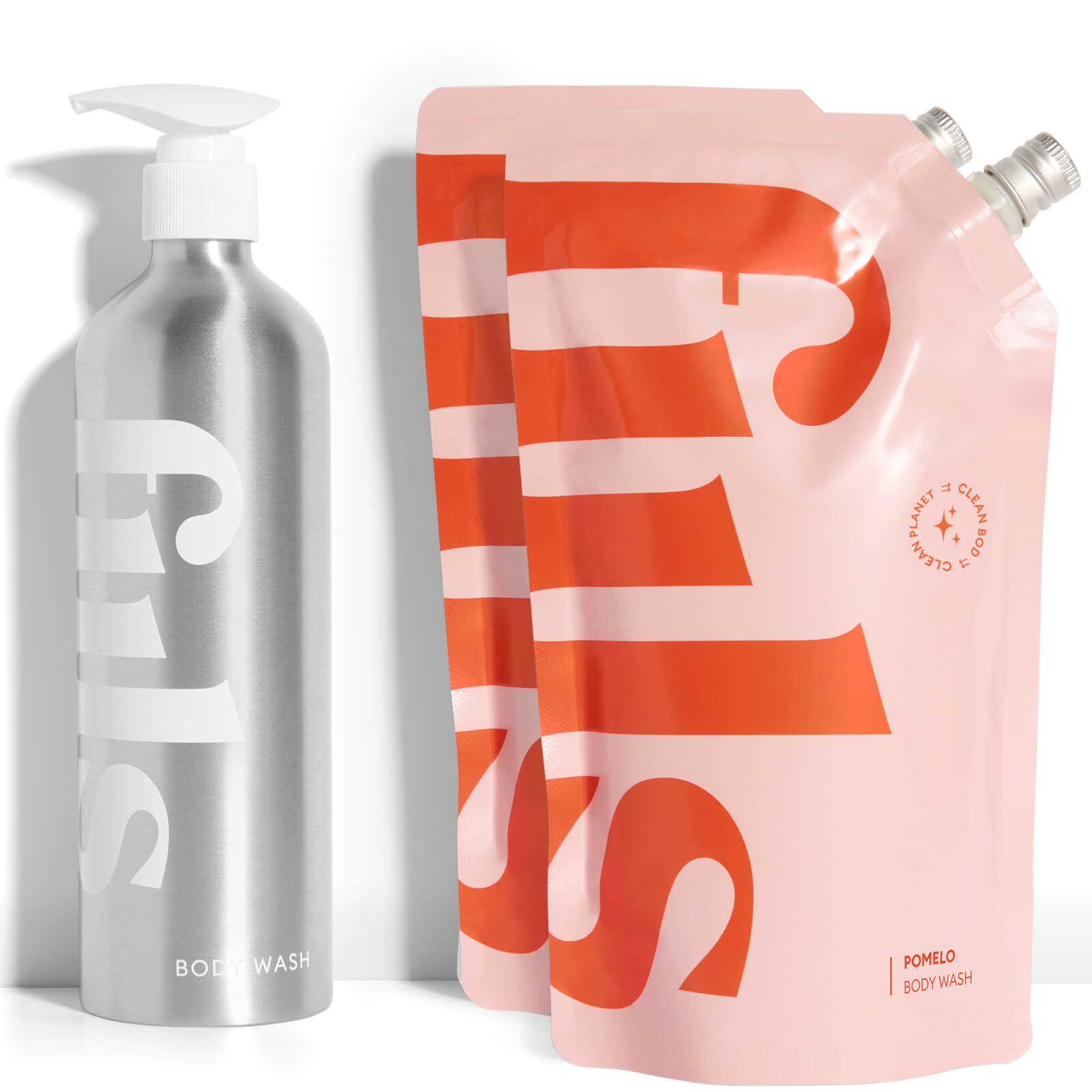 fiils The Pomelo Body Wash Kit (Various Options) - Silver