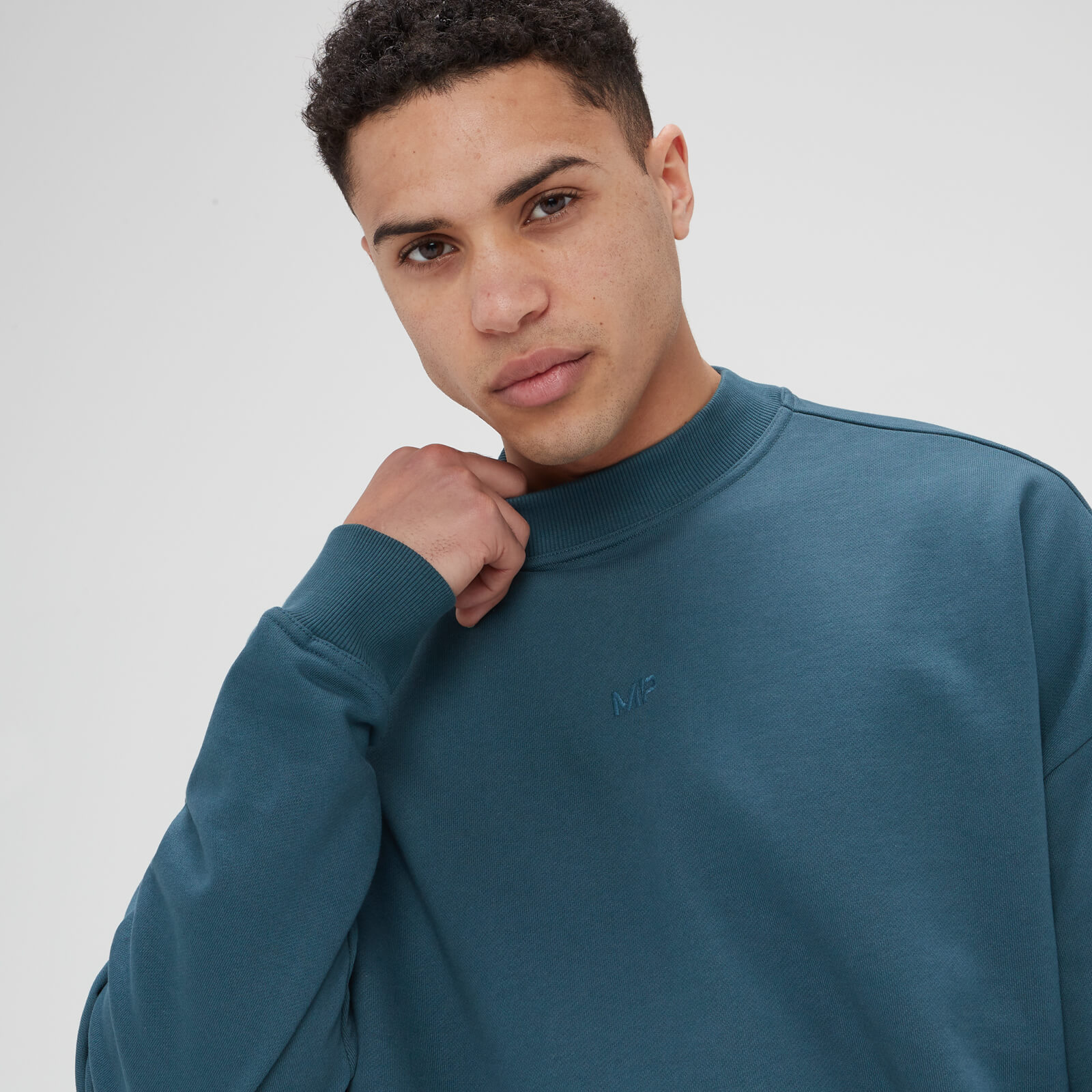 5059883188249 - Herren Adapt Sweatshirt mit rundem Halsauschnitt – Blaugrau - XS 5059883188249 - Herren Adapt Sweatshirt mit rundem Halsauschnitt – Blaugrau - XS