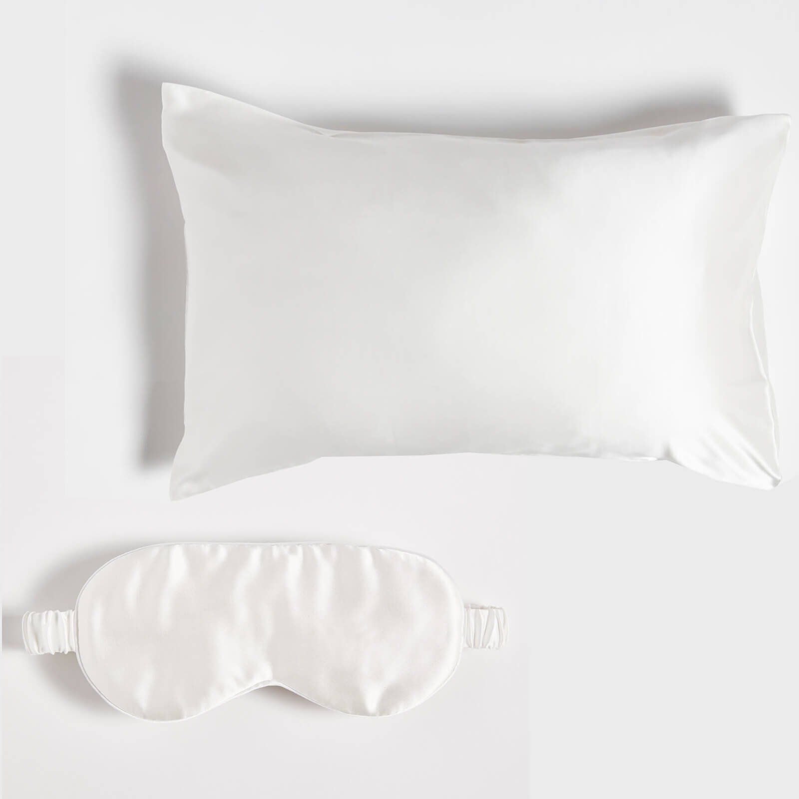 

ïn home 100% Silk Pillowcase and Eye Mask Bundle - White