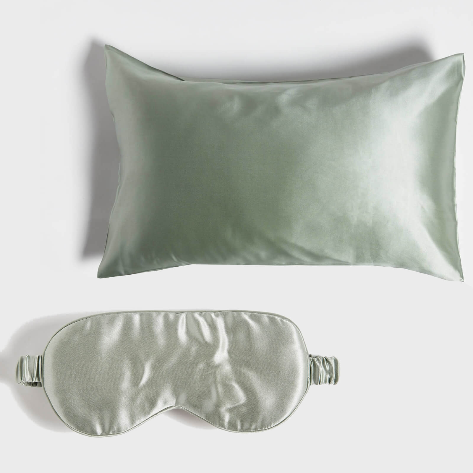 

ïn home 100% Silk Pillowcase and Eye Mask Bundle - Sage