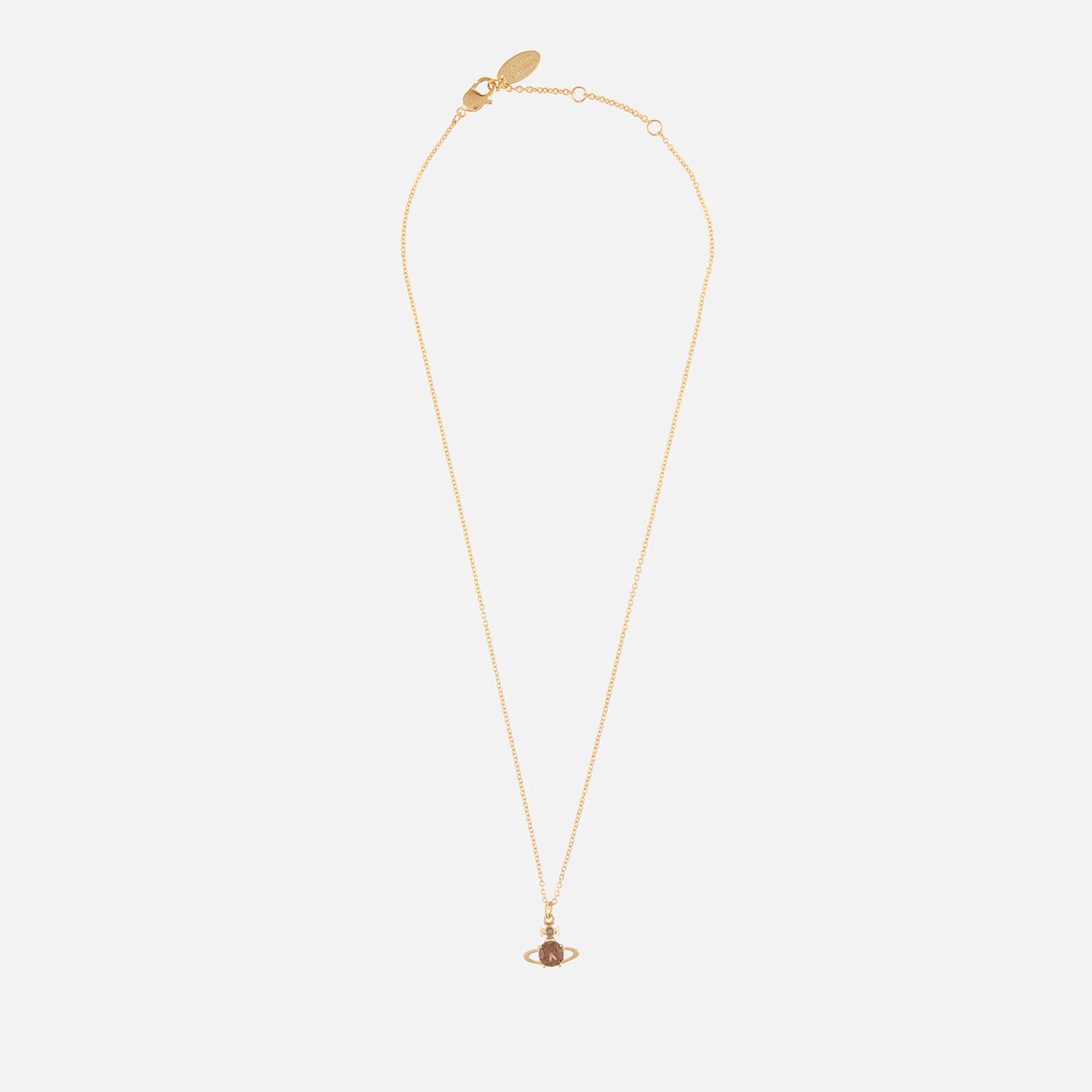 Vivienne Westwood Reina Gold-Tone and Crystal Necklace
