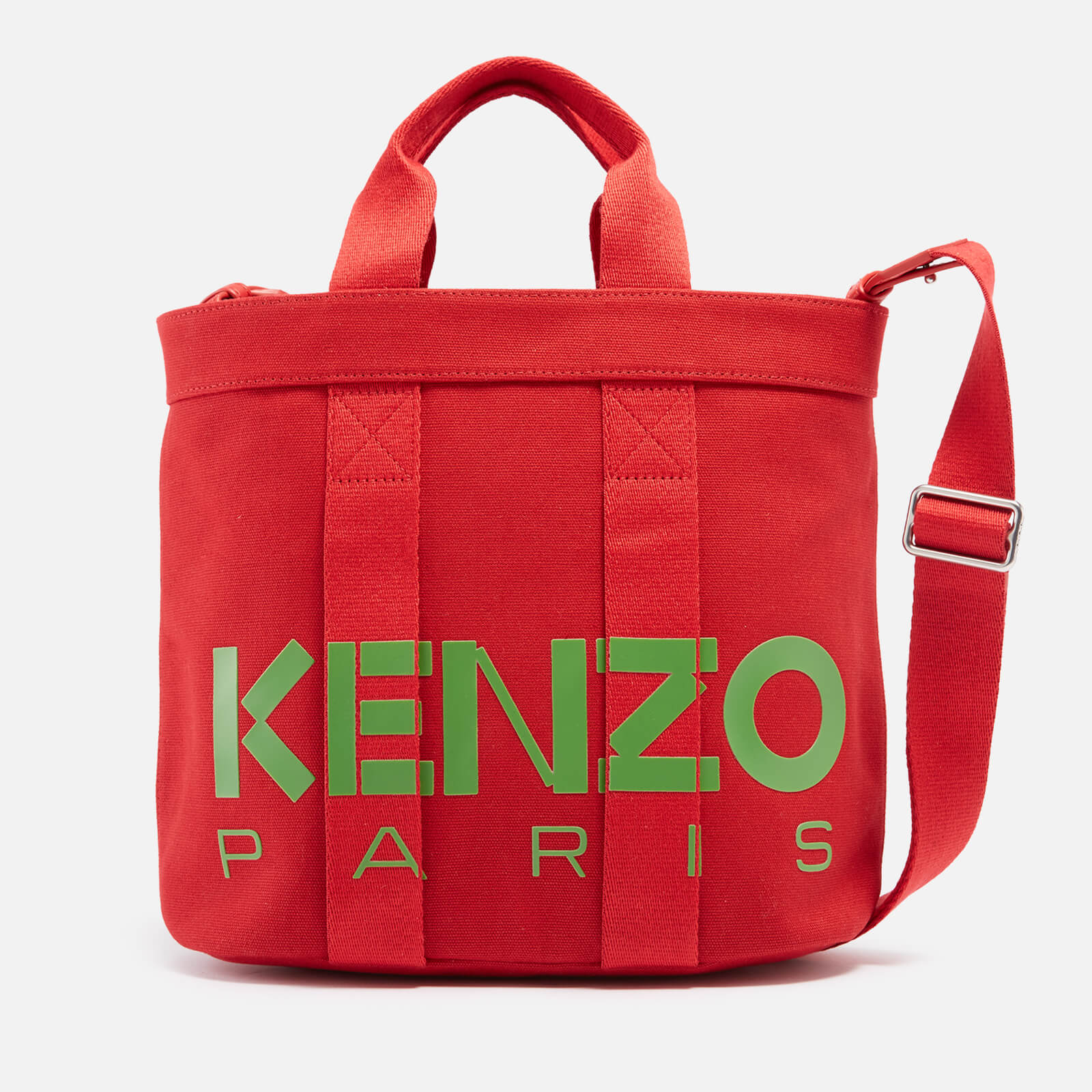 KENZO Medium Logo-Detailed Canvas Tote Bag