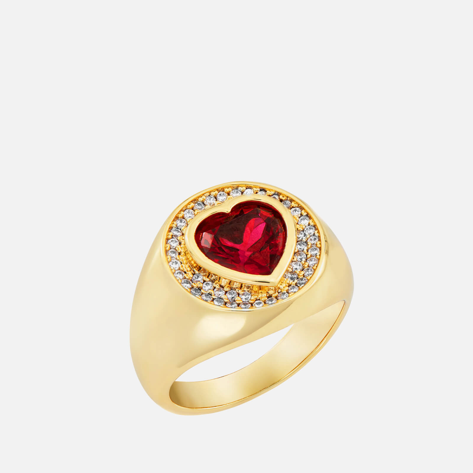 Celeste Starre Women's Queen Of Hearts Ring - Gold - S/M