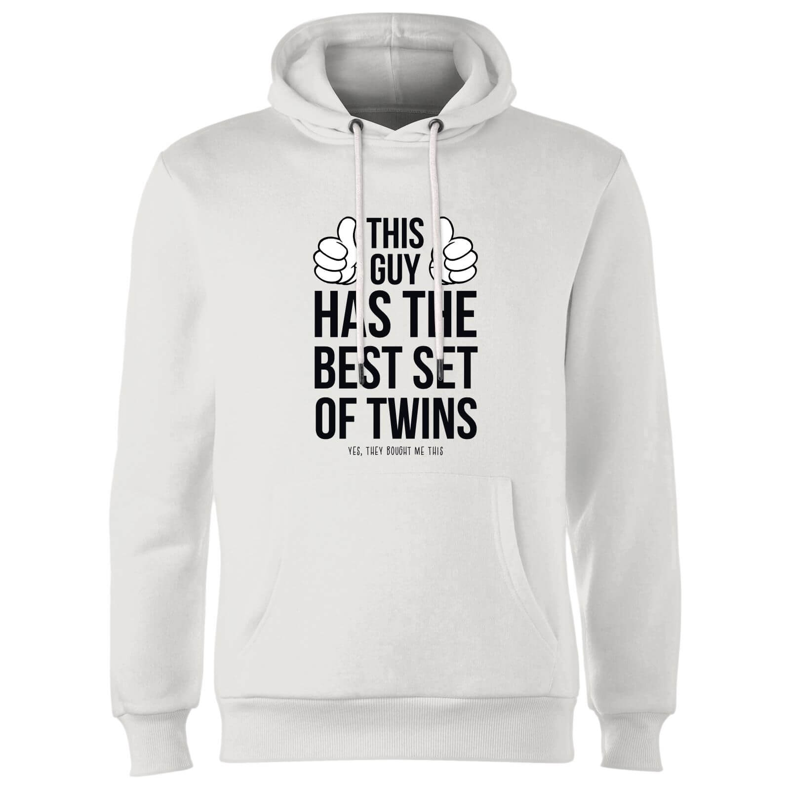 This Guy Has The Best Twins Hoodie - White - M