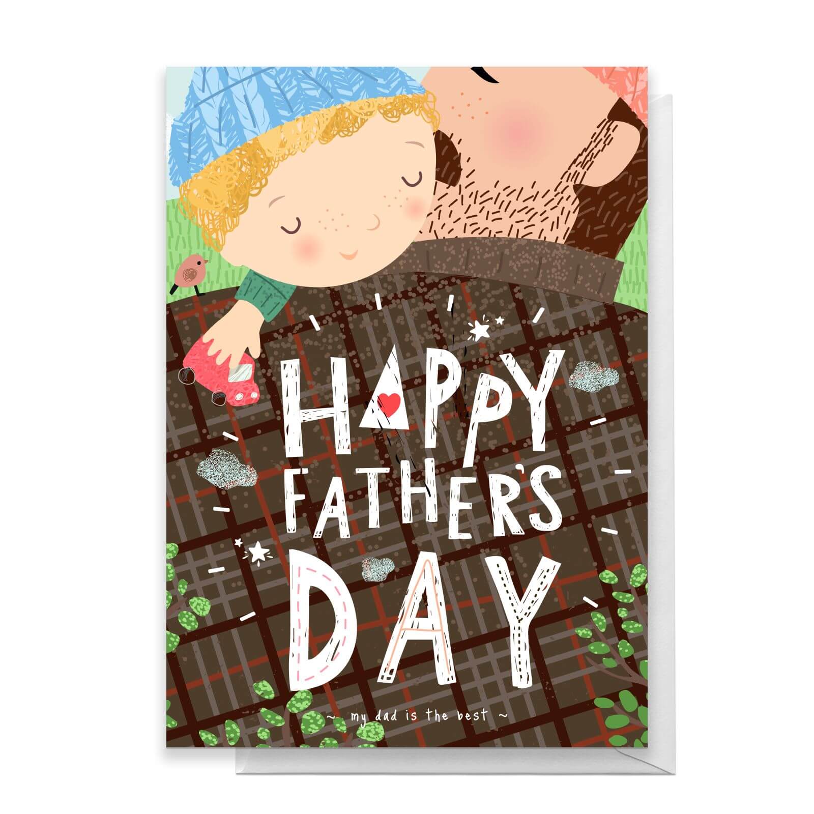 Hipster Dad Greetings Card - Standard Card