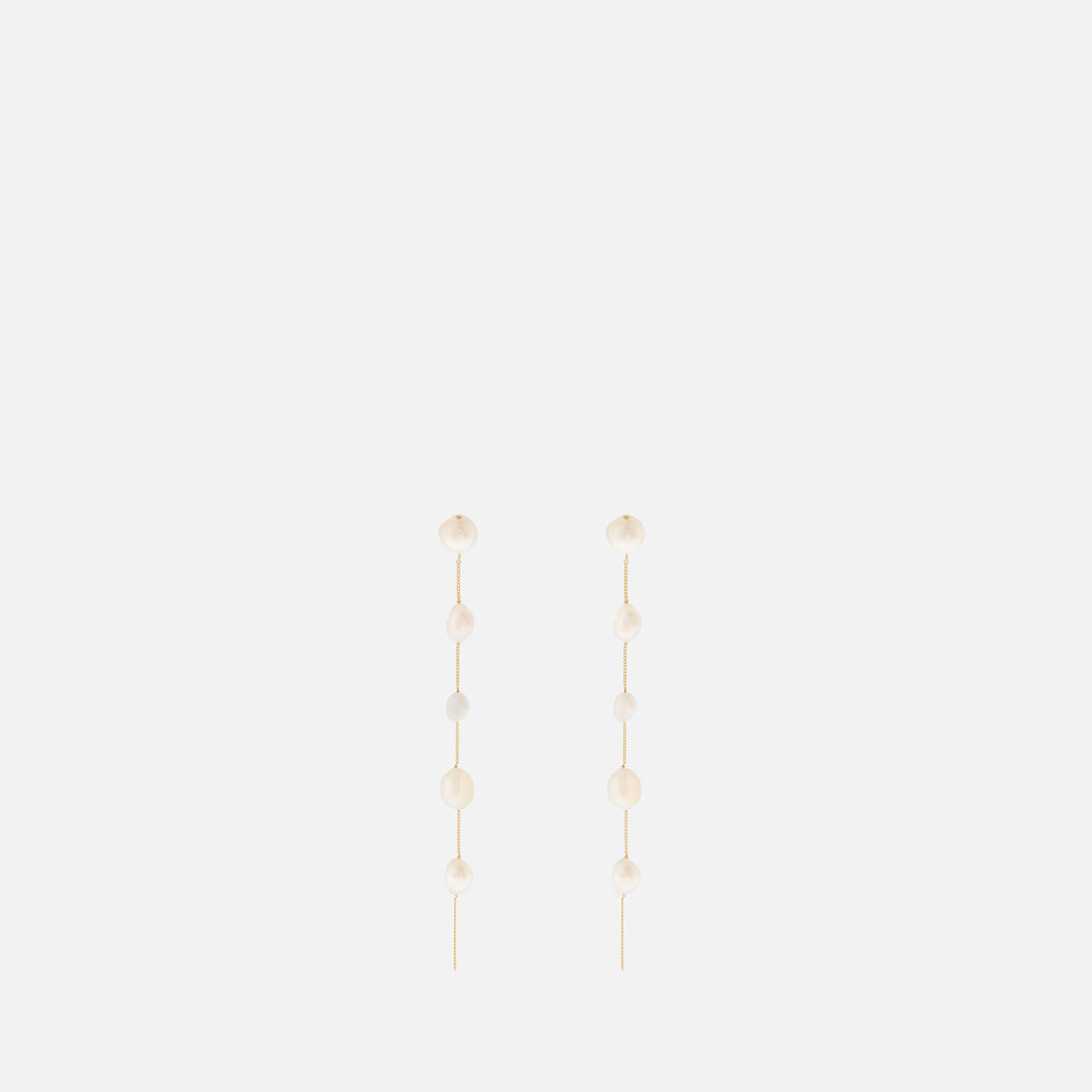 Cult Gaia Atum Brass and Freshwater Pearl Earrings