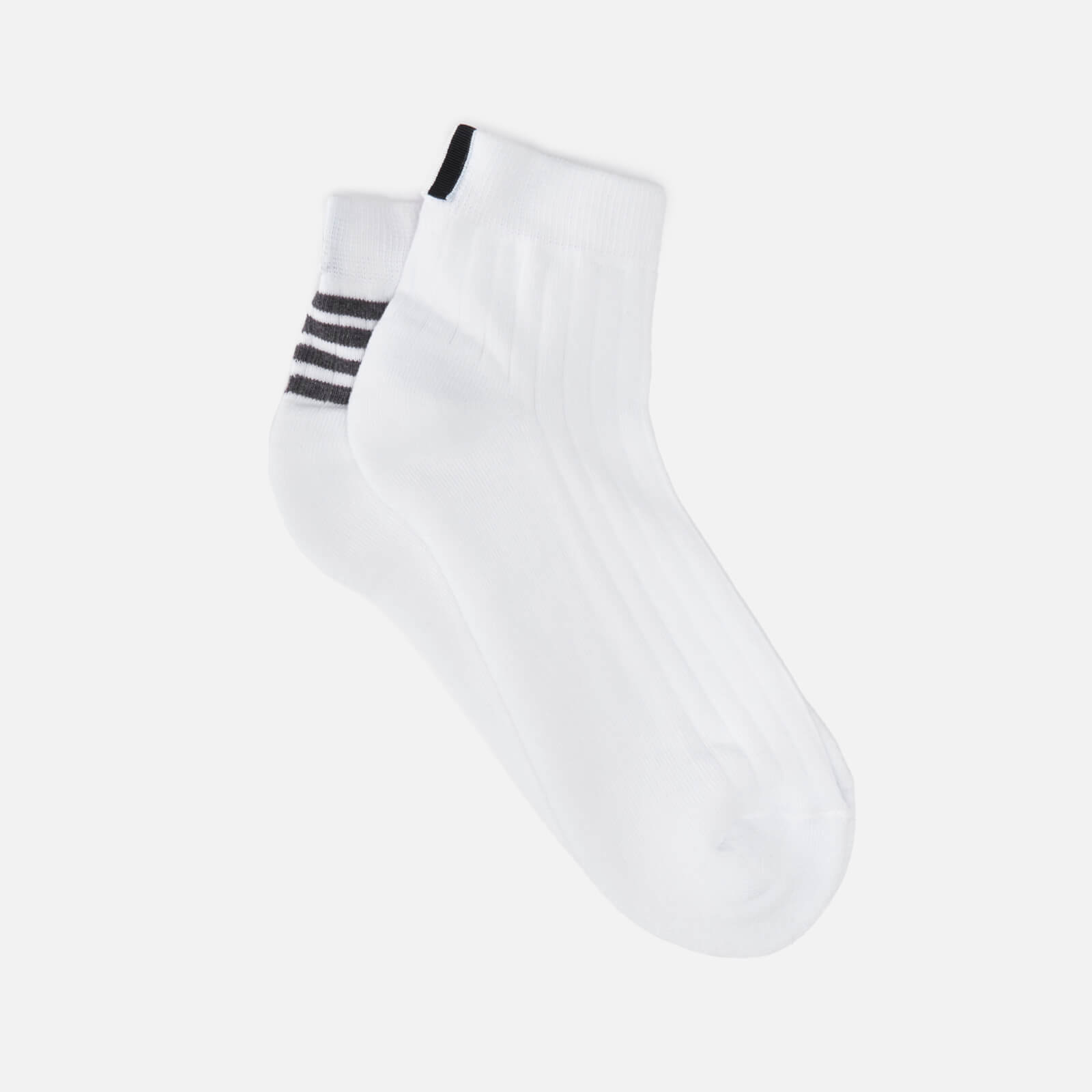 Thom Browne Men's 4-Bar Ankle Socks - Medium Grey