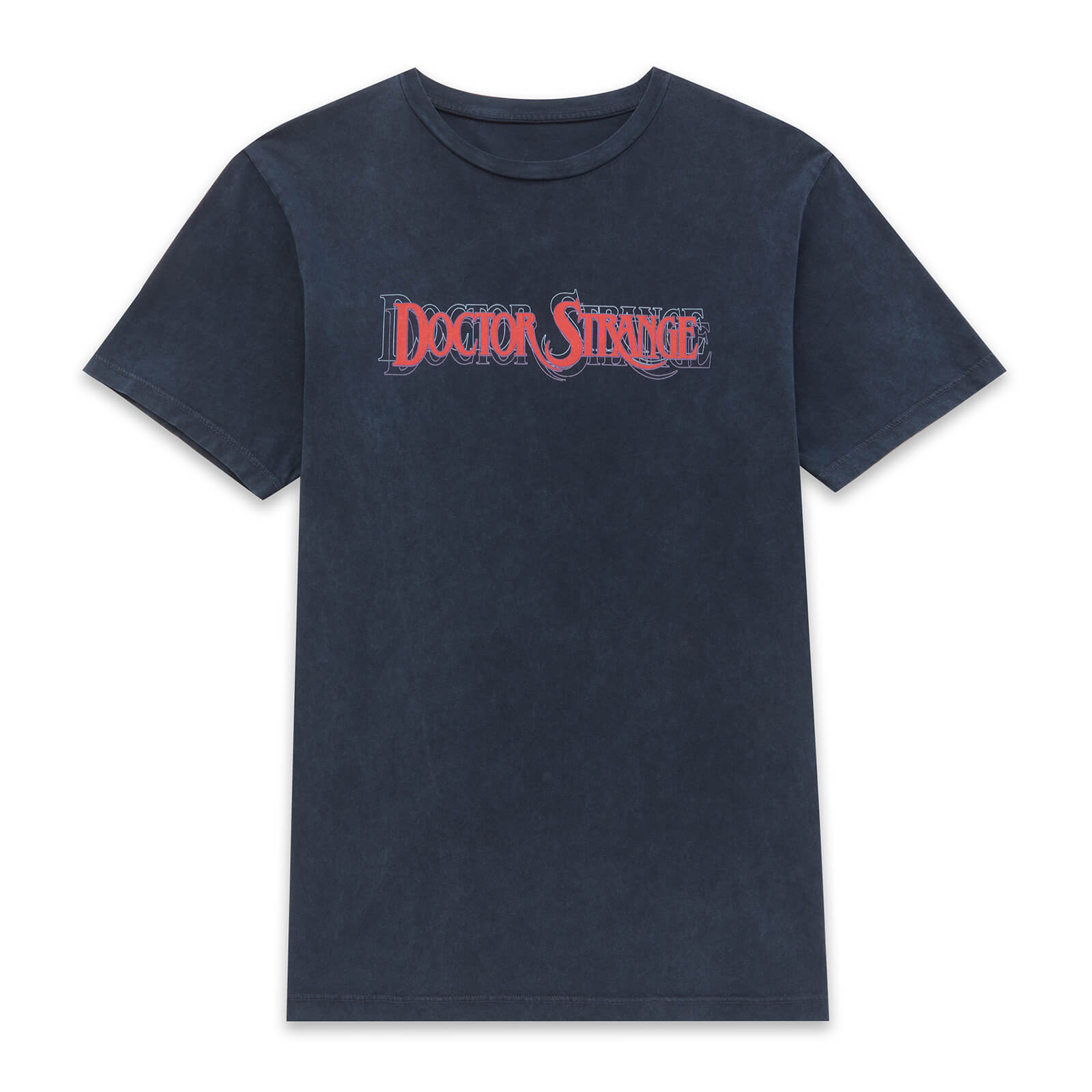 

Marvel Dr Strange Tri-Colour Logo Unisex T-Shirt - Navy Acid Wash - M